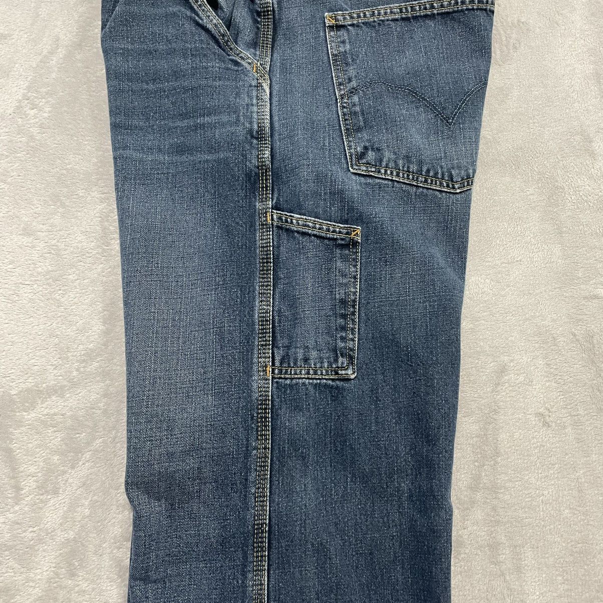 Levi's Vintage Clothing Vintage Levis Carpenter Jeans 38x32 Blue Y2K Baggy Fit Size US 38 / EU 54 - 12 Thumbnail