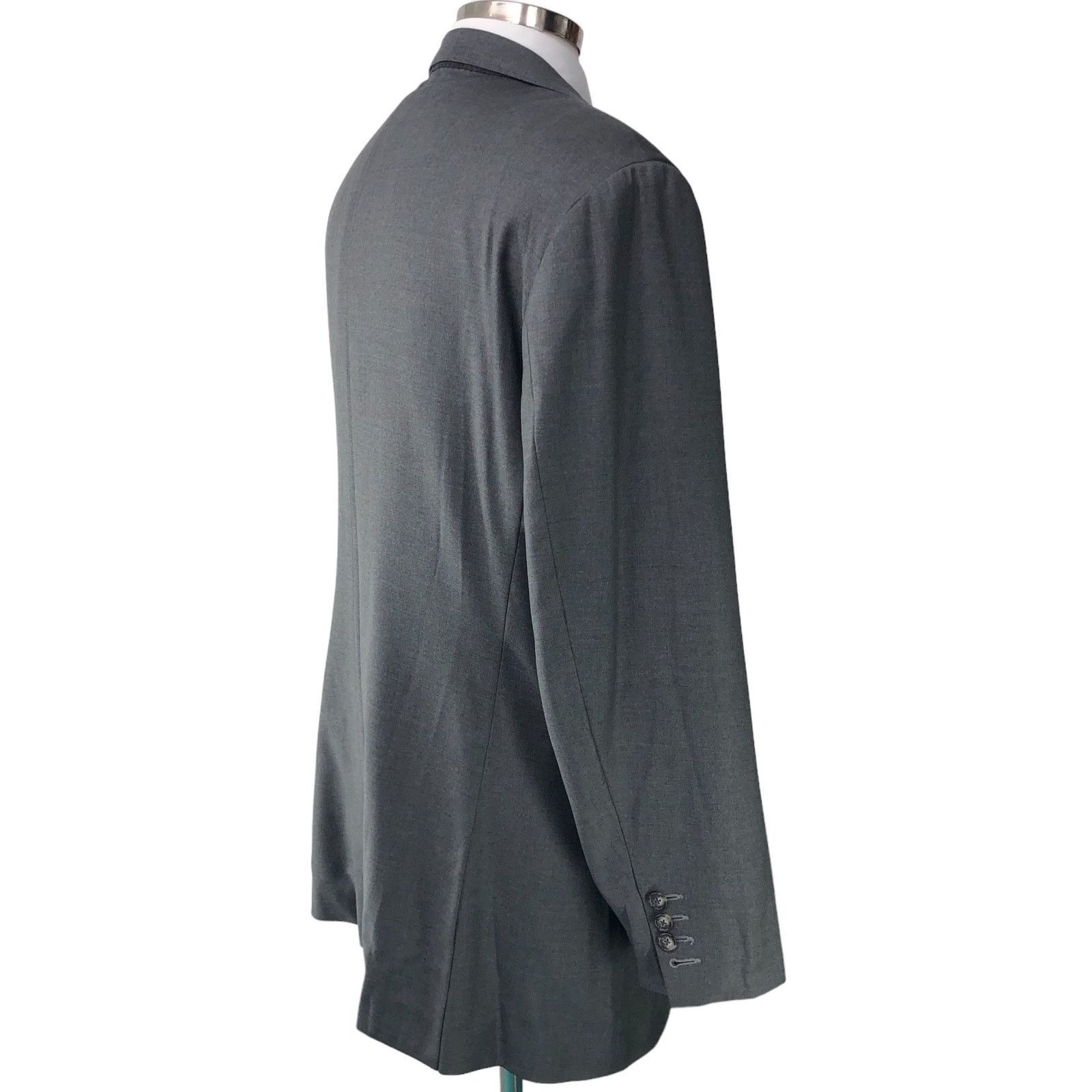 Other Elevee Mens Size 44L Bespoke Sport Coat Blazer Jacket Gray Size 44L - 8 Thumbnail