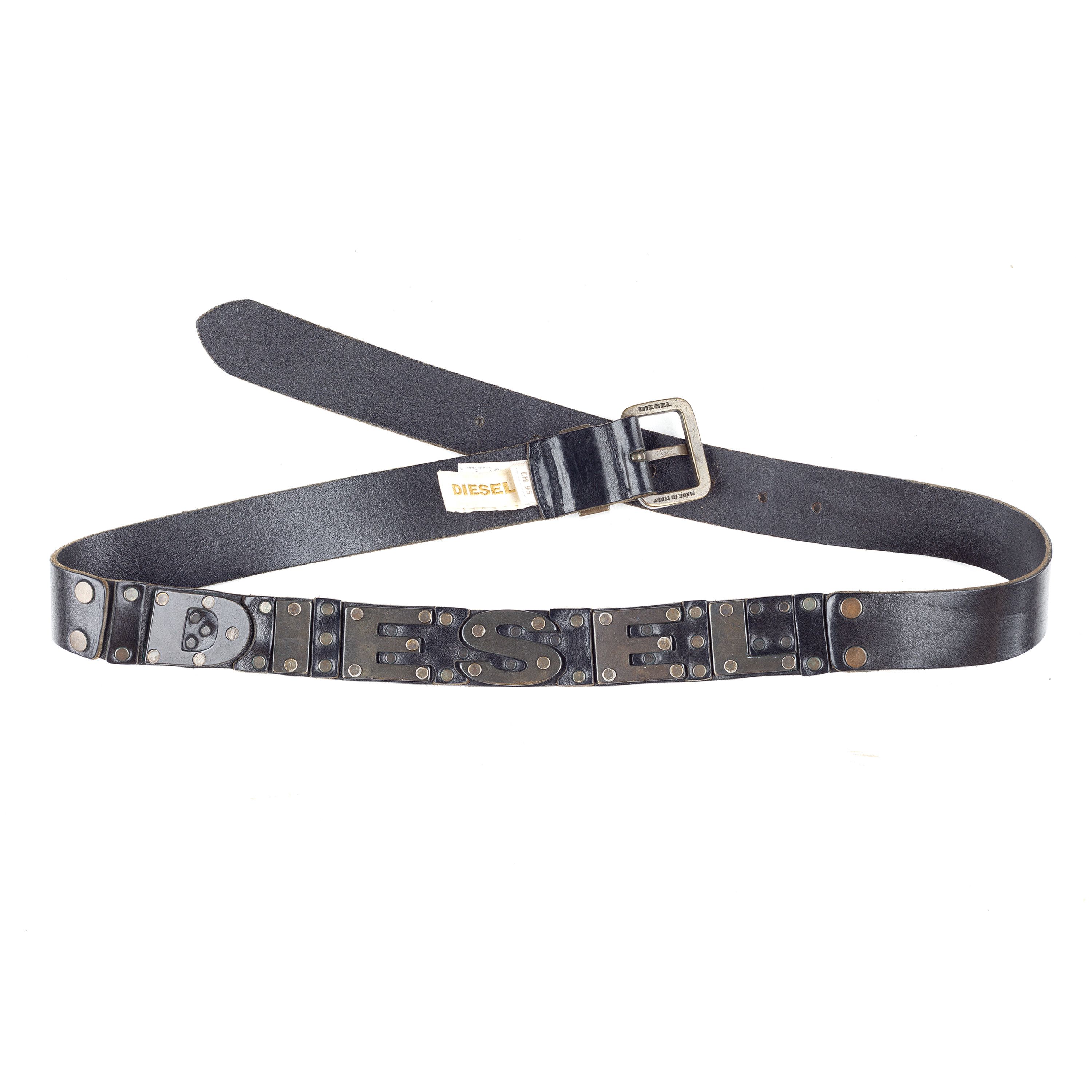 Diesel Diesel Vintage Leather Belt (95 CM) Size ONE SIZE - 1 Thumbnail