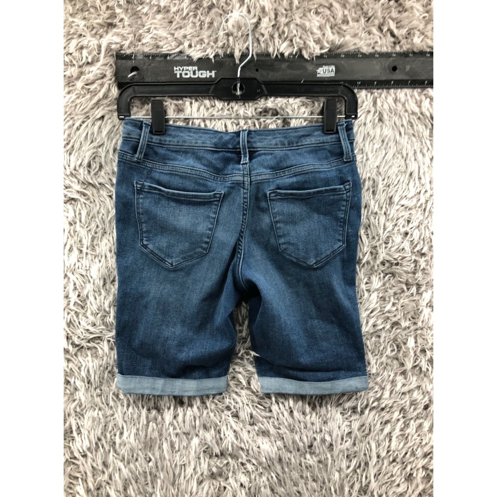 Mossimo Mossimo Bermuda Shorts Womens Size 2 Mid Rise Medium Wash Blue Denim Jean Shirt? Size 26" / US 2 / IT 38 - 4 Thumbnail