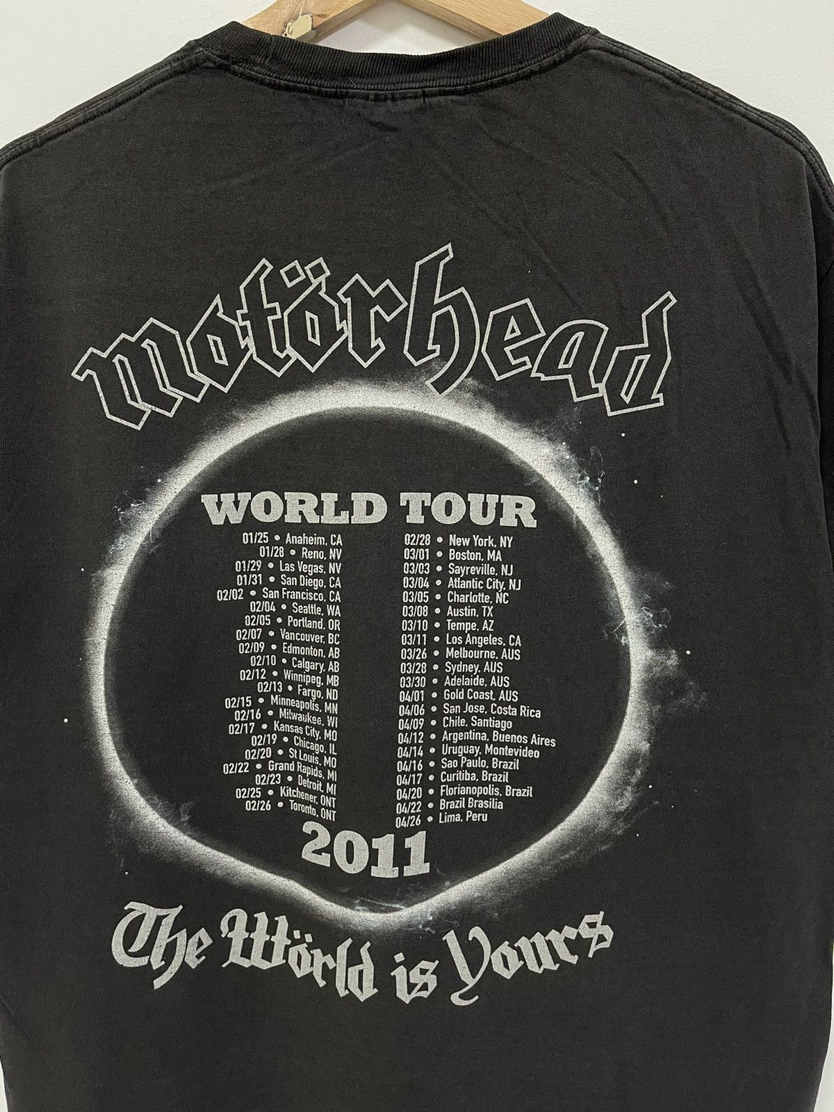 Band Tees Y2K Motorhead World Tour 2011 Logo Band Tees Size US S / EU 44-46 / 1 - 6 Thumbnail