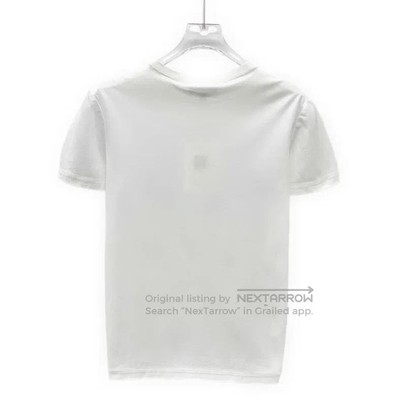 Loro Piana Loro Piana White logo embroidered cotton short-sleeve T-sh Size S / US 4 / IT 40 - 2 Thumbnail