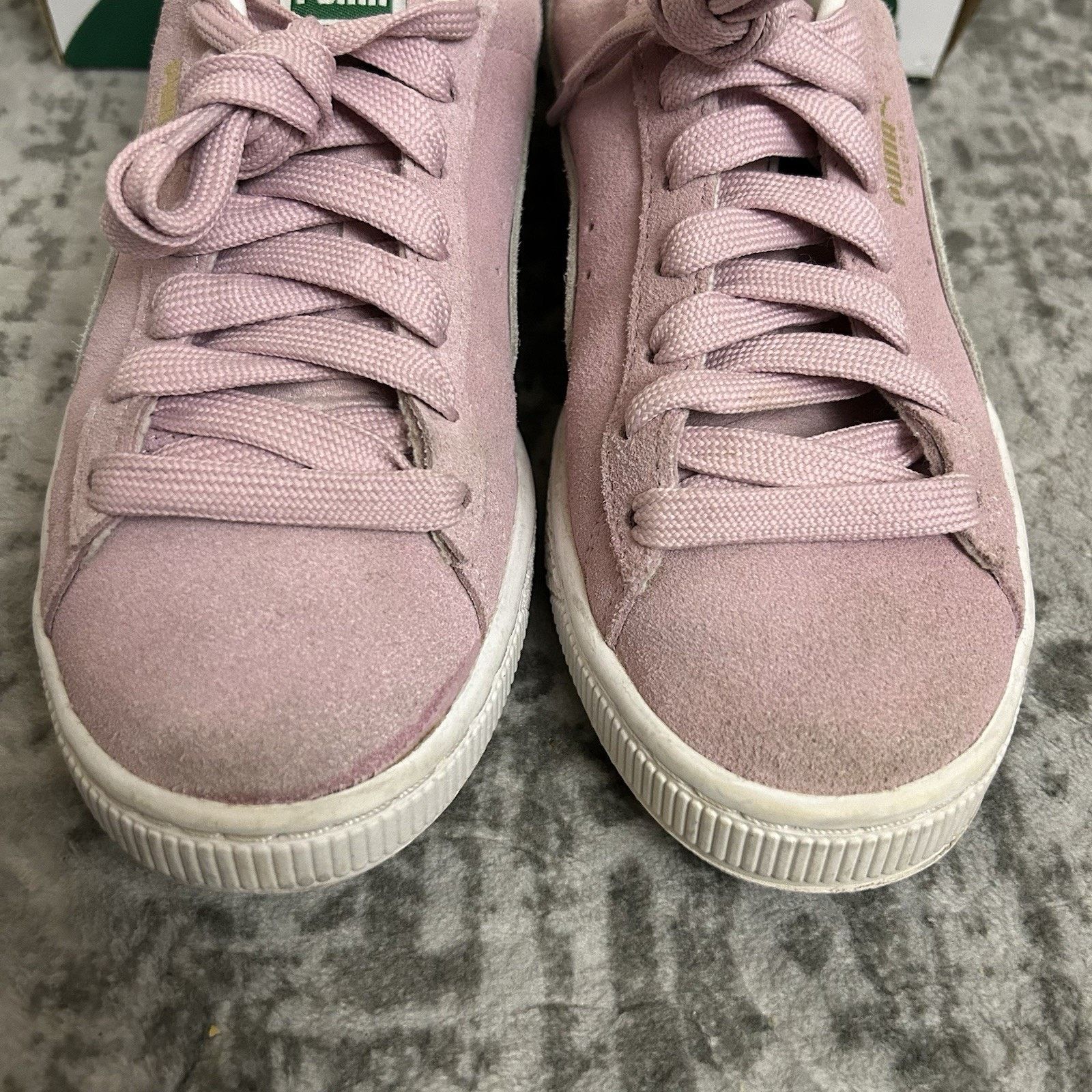 Puma Puma Suede Classic XXI Jr pink lady-puma white rose blanc Size US 7 / IT 37 - 9 Thumbnail