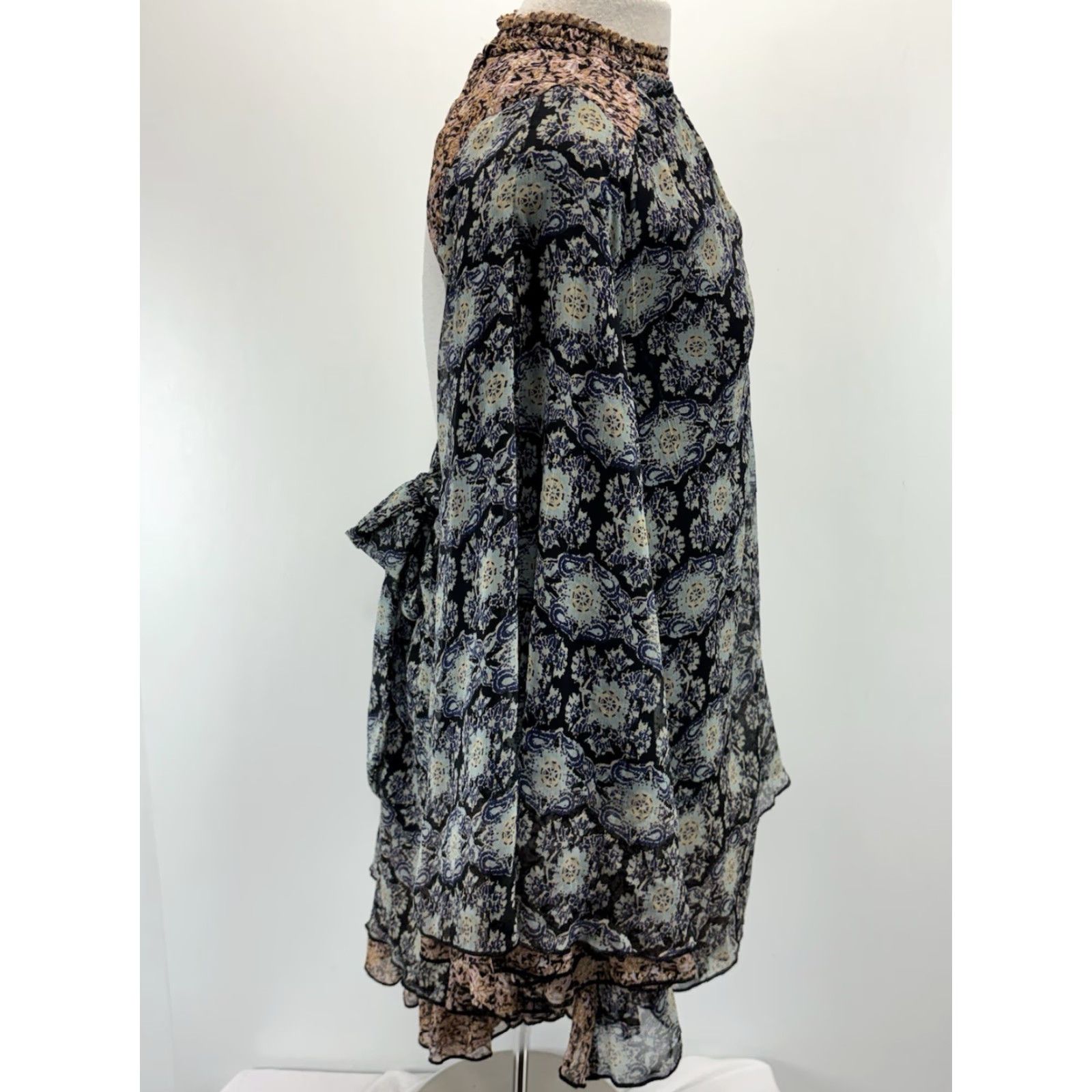 Free People Free People Dress Womens S Black Tunic Mini Boho Bell Sleeves NWT Size S / US 4 / IT 40 - 4 Thumbnail