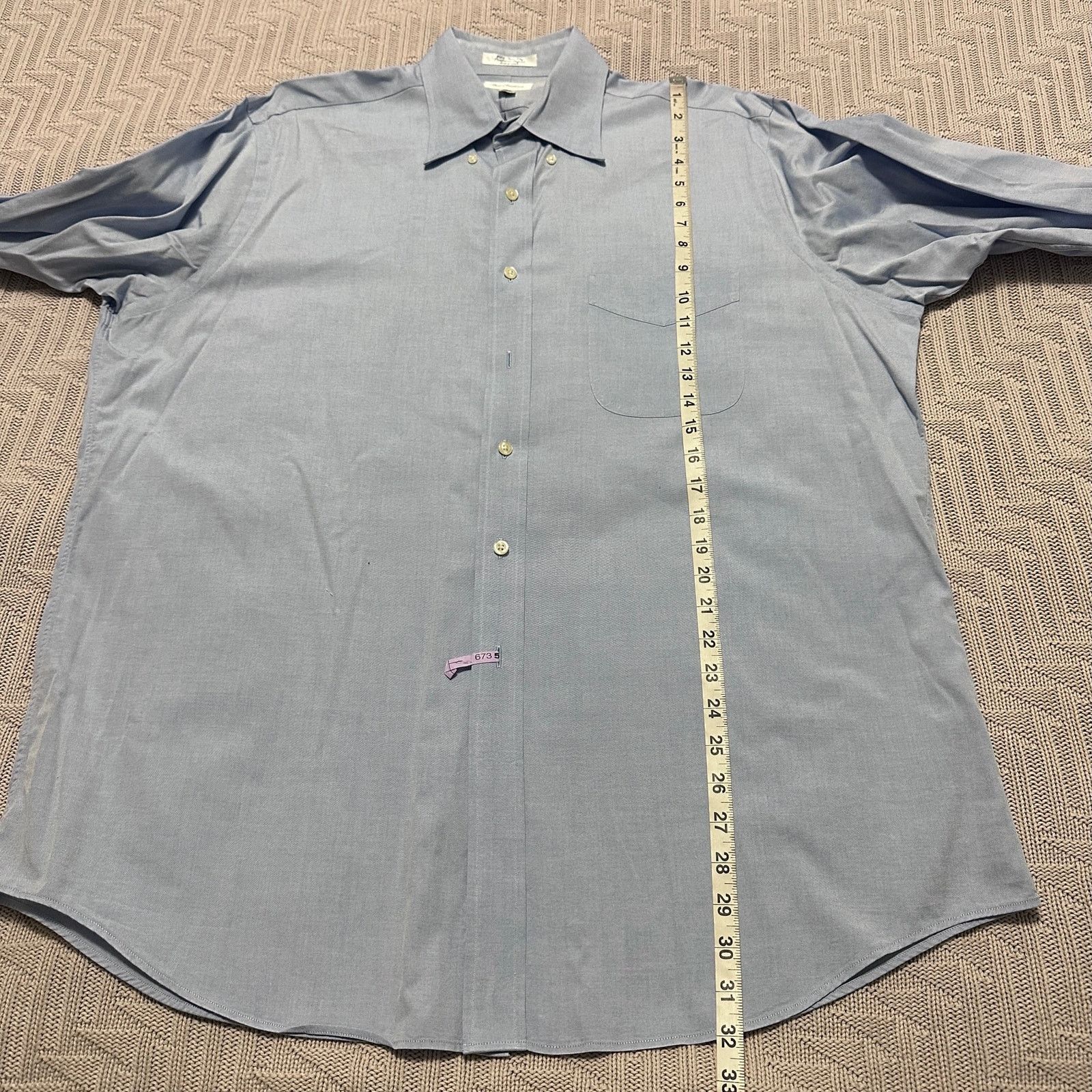Paul Fredrick Paul Fredrick blue long sleeve button down size 17 Size US XL / EU 56 / 4 - 7 Thumbnail