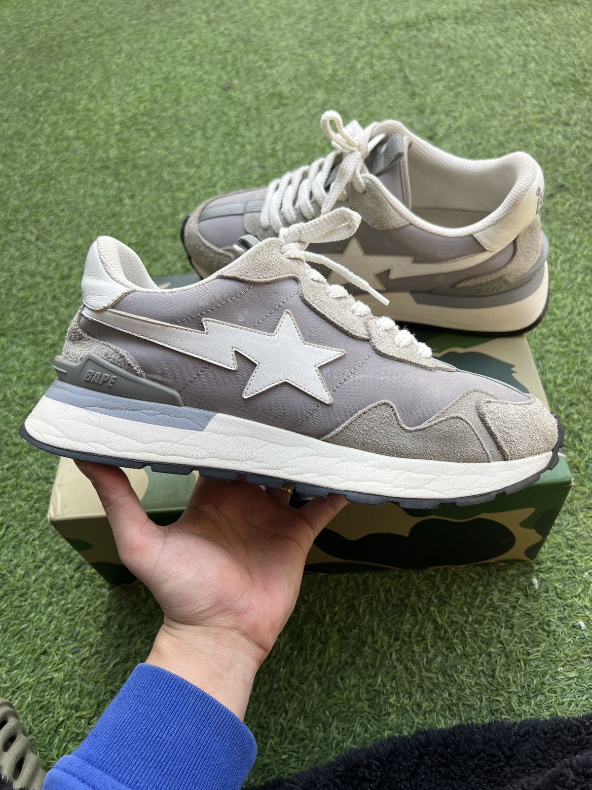 Bape Bape Sta Road Express #1 M2 Grey Size US 10 / EU 43 - 1 Thumbnail