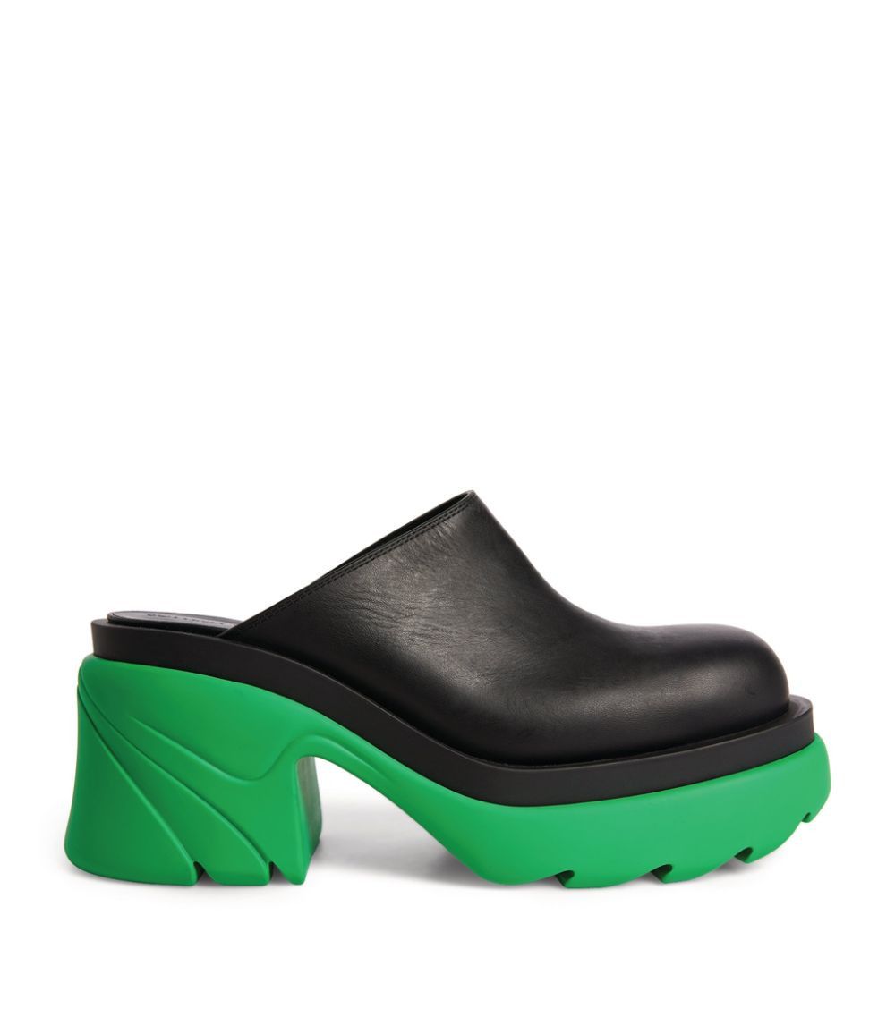 Bottega Veneta o1bcso1str0924 Flash in Green/Black Size US 8 / IT 38 - 1 Thumbnail