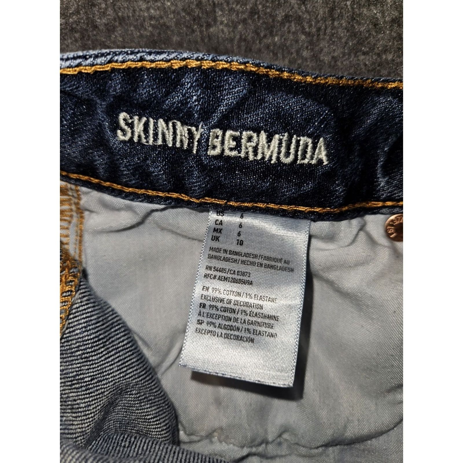American Eagle Outfitters VINTAGE American Eagle Outfitters Bermuda Shorts Women's 6 Mid Blue Stretch Preppy Denim 5-Pocket Mens? Size 28" / US 6 / IT 42 - 3 Thumbnail