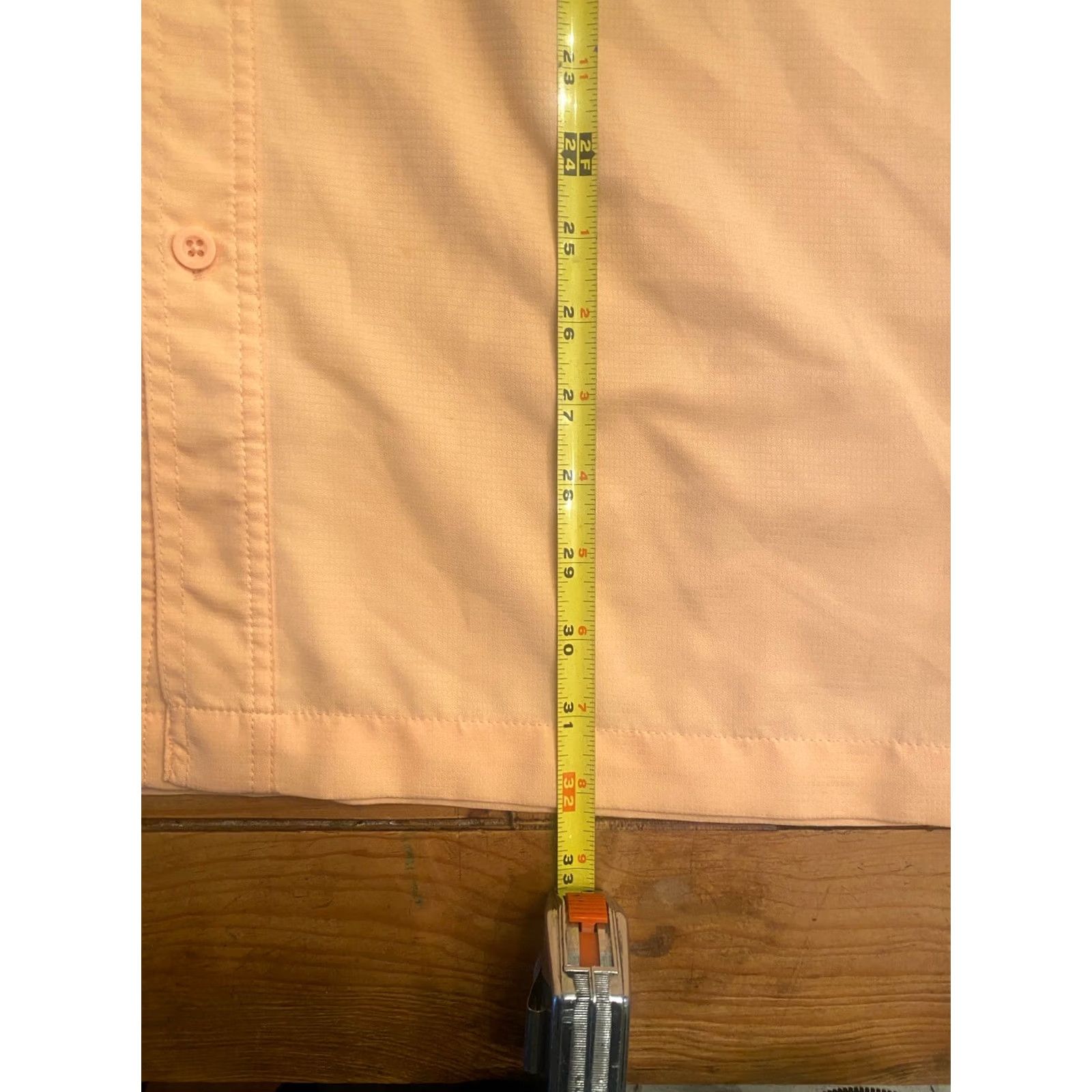 Vintage TROPHY WEAR Casual SS Vented Fishing Shirt Mens Medium Peach Orange Polyester Shirt Men Short Sleeve Button-Up Peach Orange Fish Size US M / EU 48-50 / 2 - 5 Thumbnail