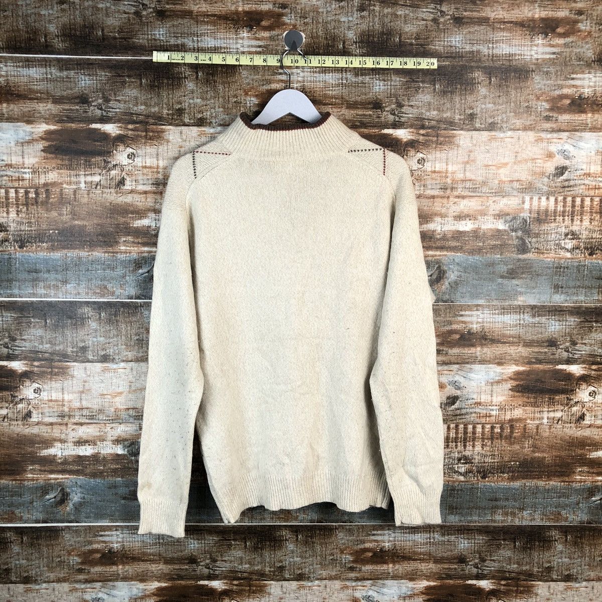 Homespun Knitwear × Japanese Brand Simple Life Brown vintage Knitwear #A2194 Size US L / EU 52-54 / 3 - 12 Thumbnail