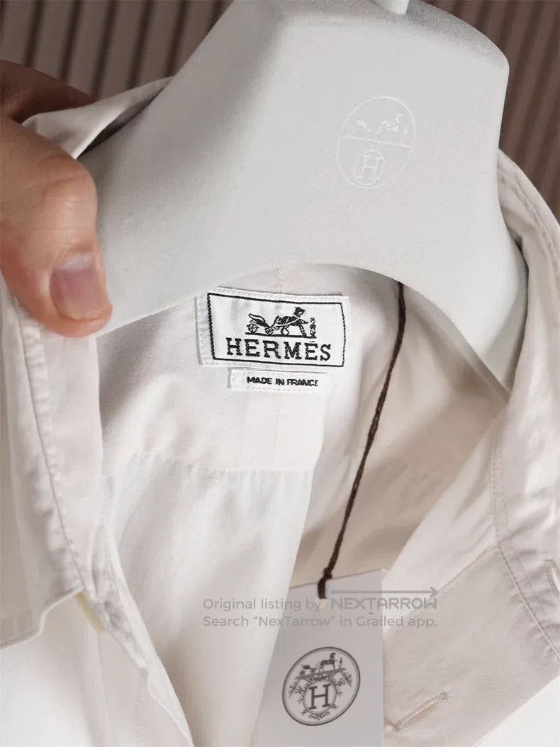 Hermes Hermes size 40 Men's casual shirt Size US XXS / EU 40 - 3 Thumbnail