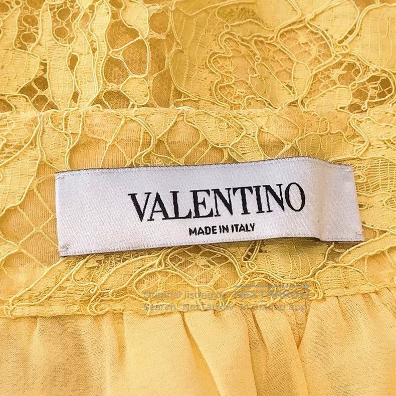 Valentino Valentino Yellow lace skirt Size S / US 4 / IT 40 - 7 Thumbnail