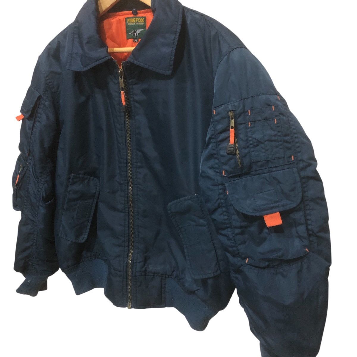 Japanese Brand × Vintage Fire Fox World Island Bomber Jacket Size US M / EU 48-50 / 2 - 3 Thumbnail