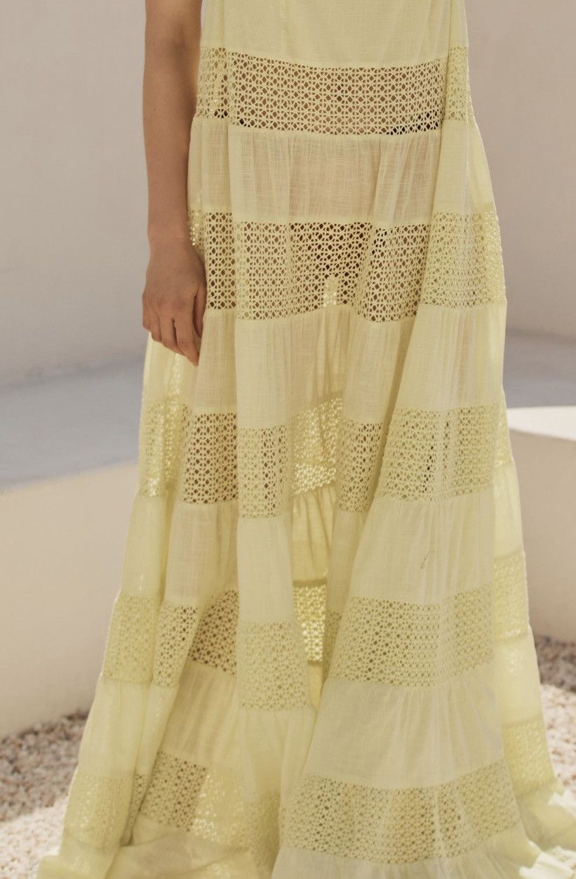 Anthropologie Anthropologie Sheer Lace Tiered Maxi Dress, Size XL Size XL / US 12-14 / IT 48-50 - 3 Thumbnail