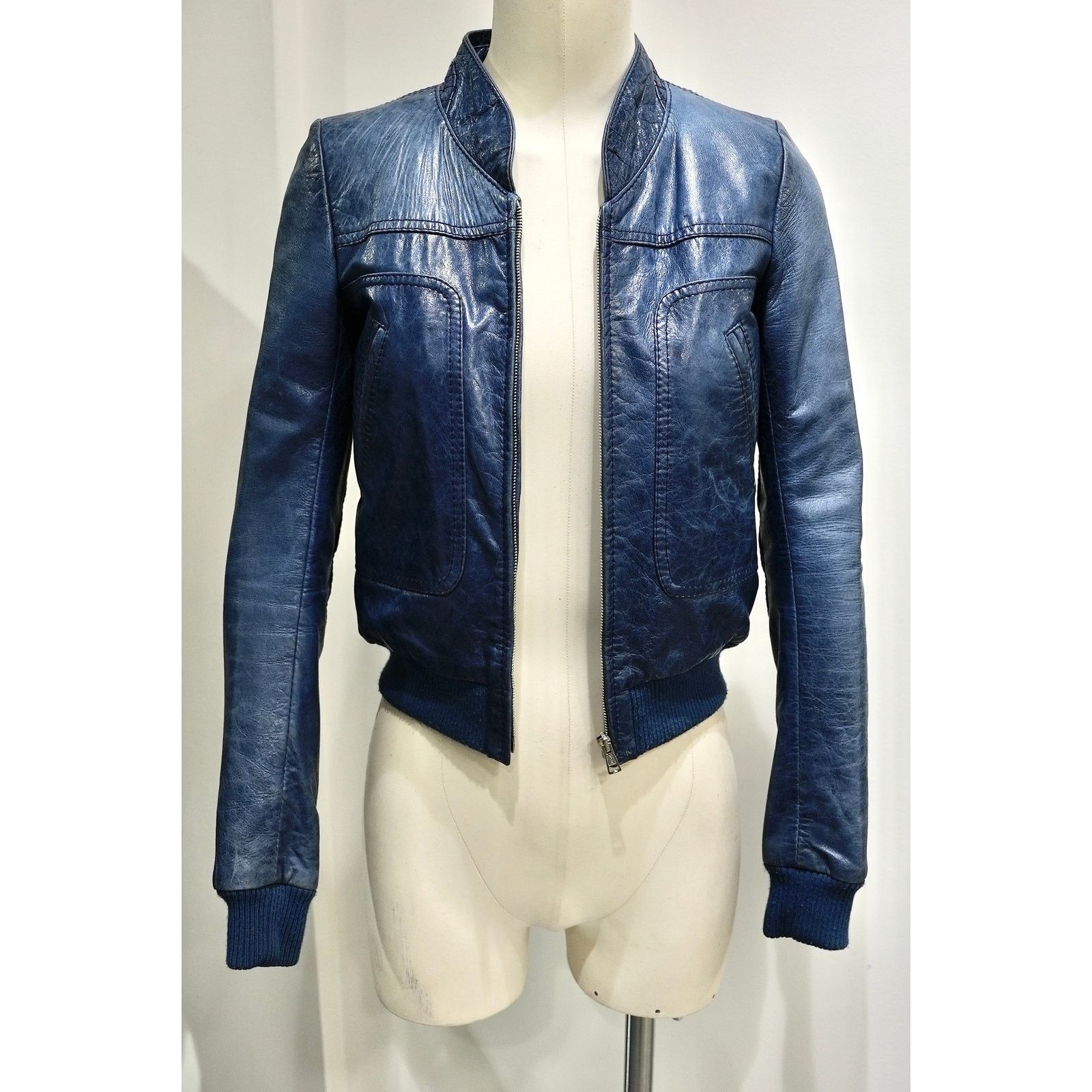 Balenciaga 2007 Balenciaga by Nicolas Ghesquiere leather bomber jacket Size S / US 4 / IT 40 - 2 Thumbnail