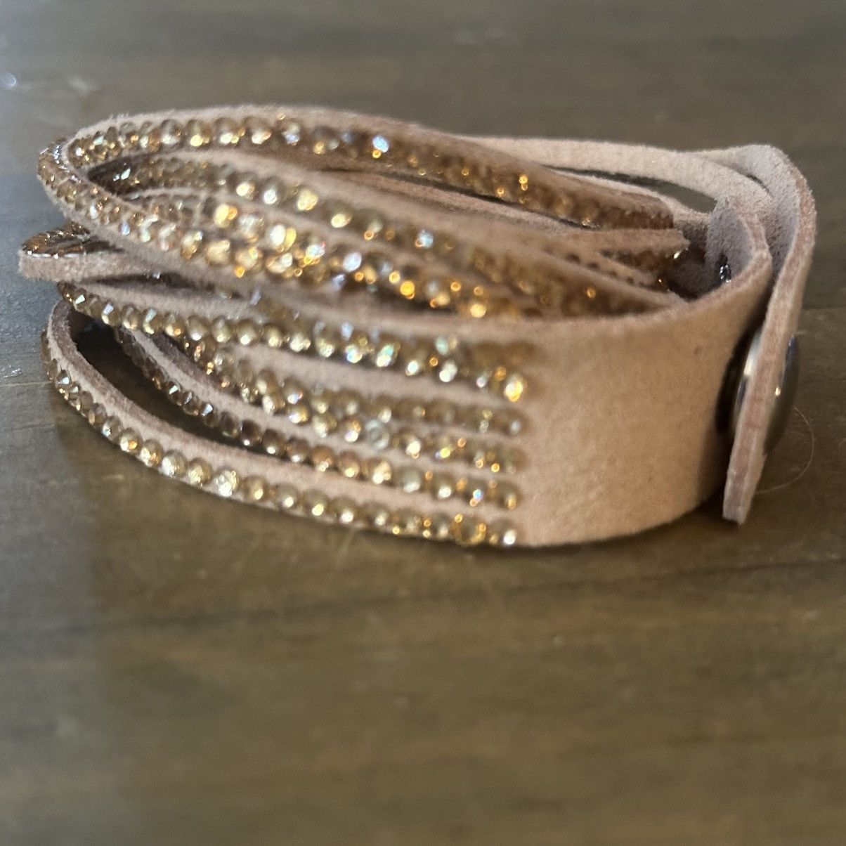 Other Multi strand rhinestone suede wrap bracelet Size ONE SIZE - 6 Thumbnail