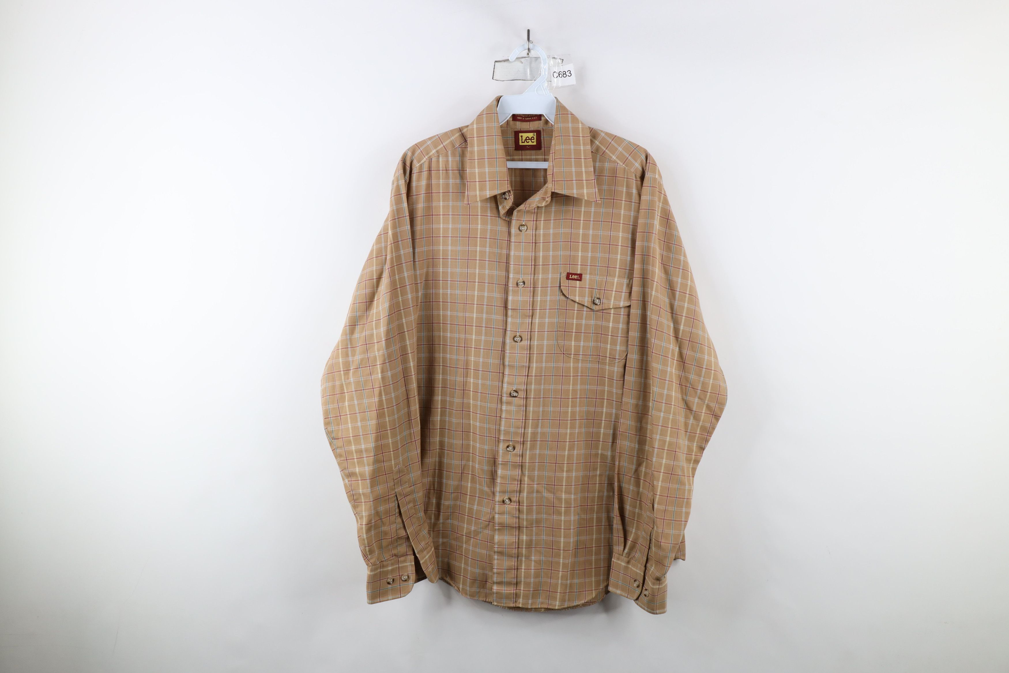 Lee × Vintage Vintage 70s 80s Lee Cowboy Rodeo Collared Button Shirt Size US L / EU 52-54 / 3 - 1 Thumbnail