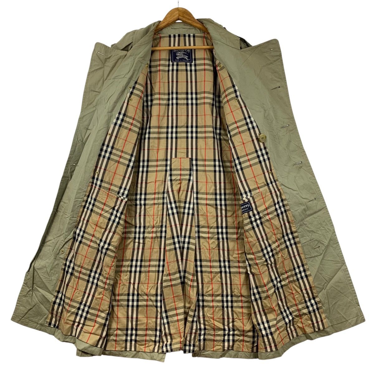 Burberry Vintage 90s BURBERRY'S LONDON England Brand Trench Coat Size US L / EU 52-54 / 3 - 3 Thumbnail