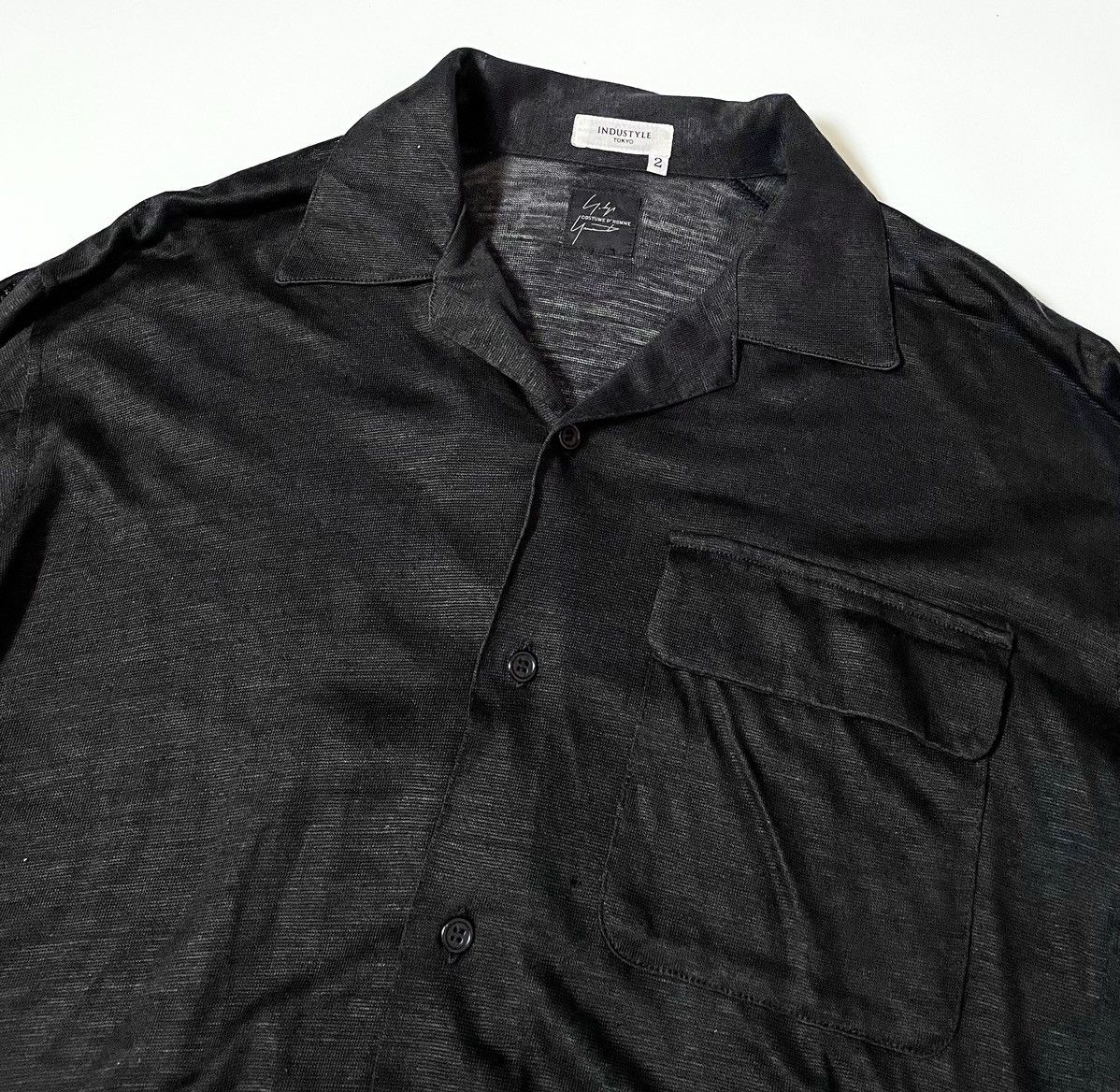 Yohji Yamamoto TAX FREE 🇺🇸 yohji yamamoto costume d’homme sheer camp shirt Size US S / EU 44-46 / 1 - 7 Thumbnail