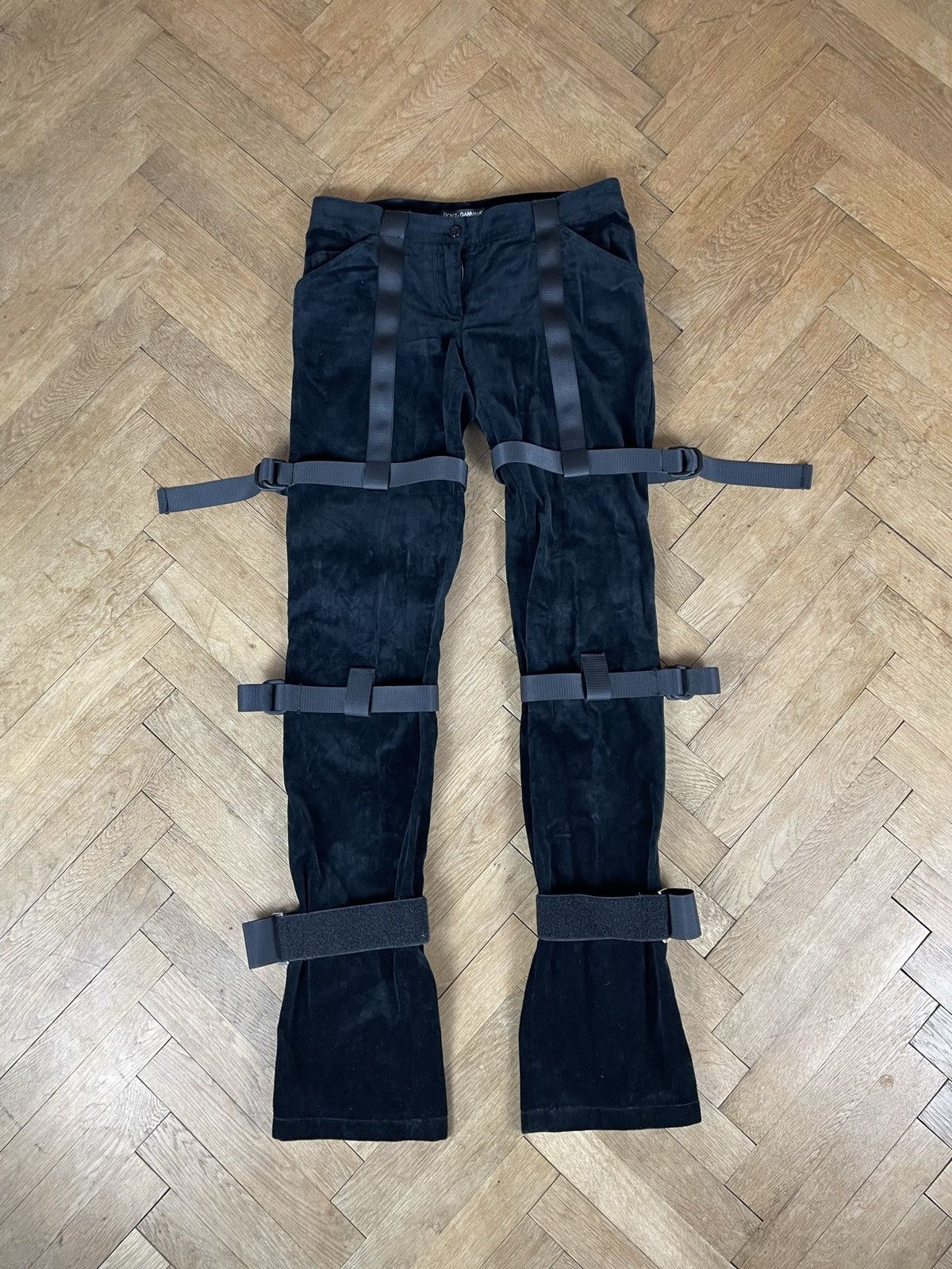 Dolce & Gabbana 2003 Bondage cargo pants runway archive military