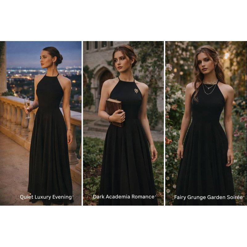 Lulus Lulus Women’s Black Halter Maxi Dress Small Old Money Elegan Size S / US 4 / IT 40 - 1 Thumbnail