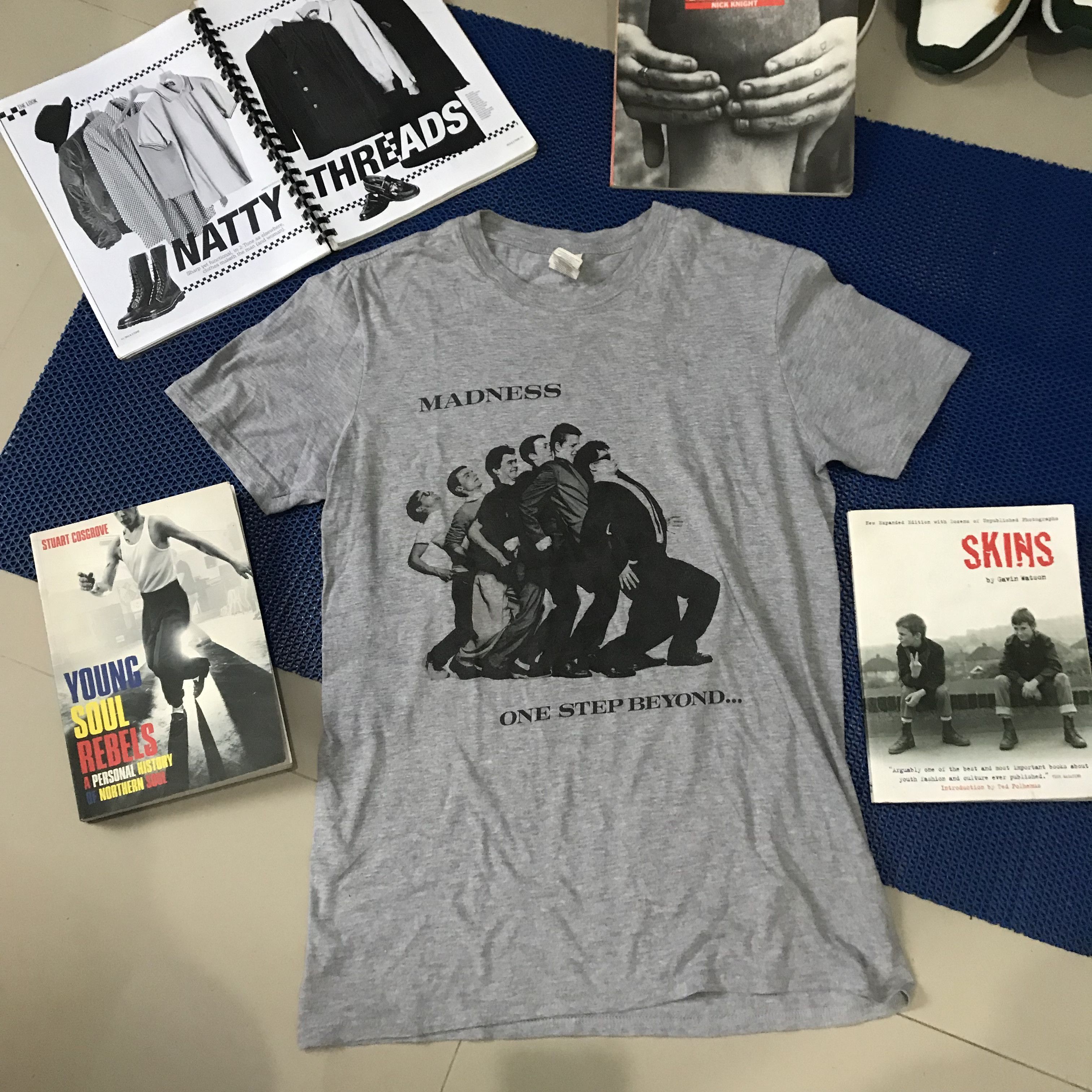 Band Tees × Madness Vintage madness ONE STEP BEYOND Ska Two Tone Tshirt grey tee Size US M / EU 48-50 / 2 - 12 Thumbnail
