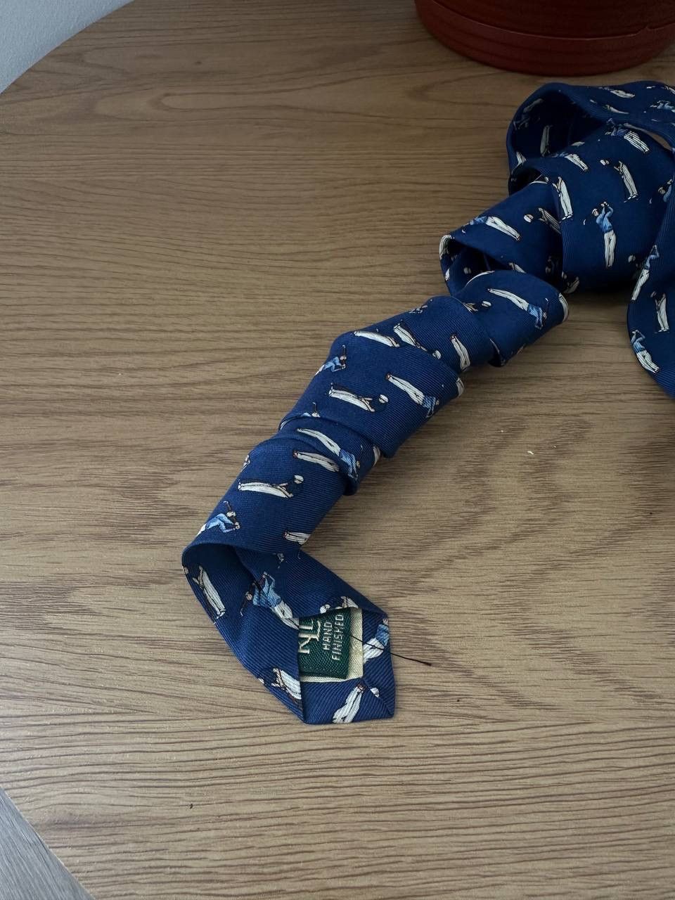 Emporio Armani Vintage Emporio Armani Made in Italy Silk Tie – Navy Striped Size ONE SIZE - 8 Thumbnail