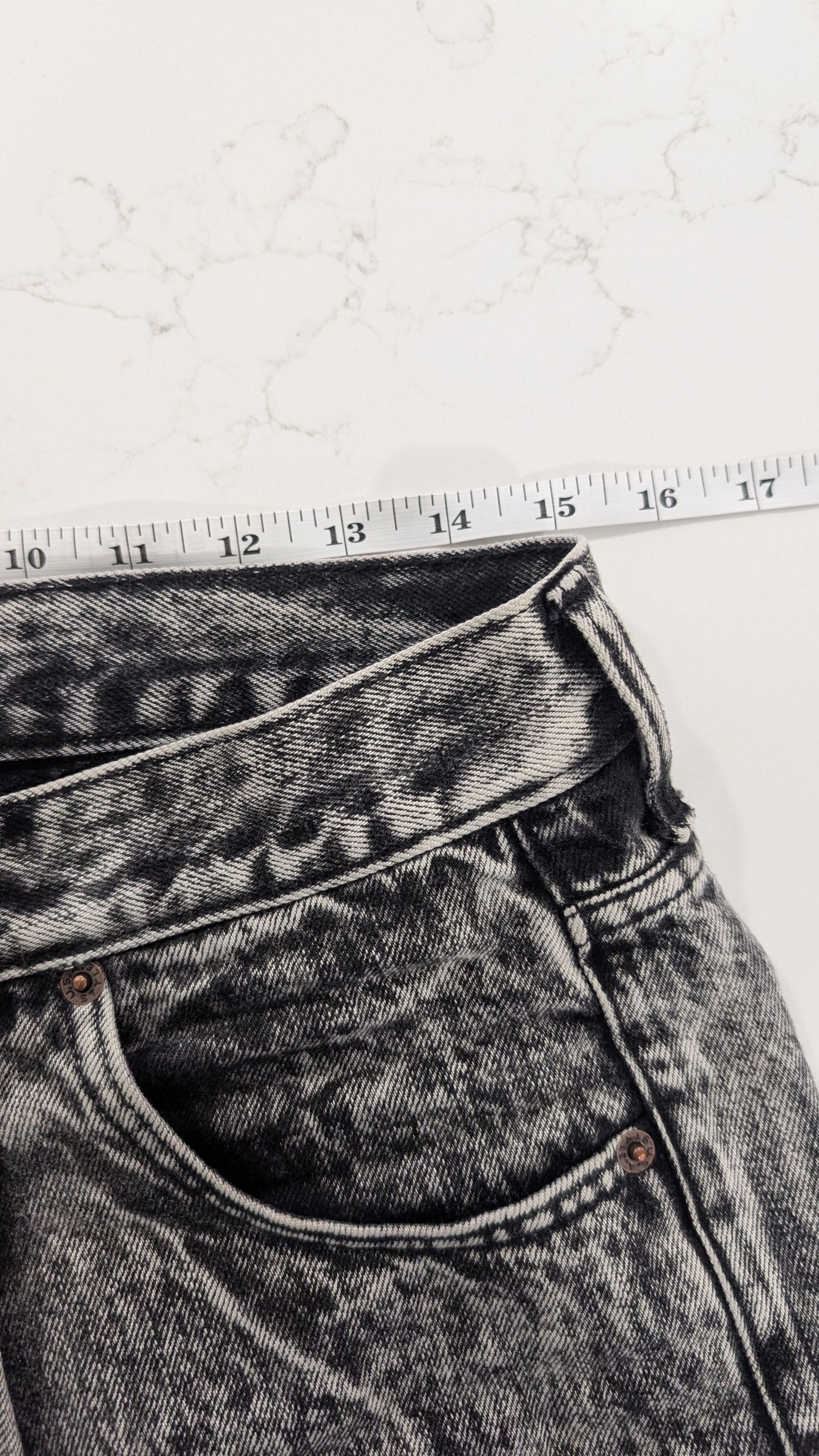 Noah Noah NYC Acid Wash Pleated Selvedge Jeans Size US 28 / EU 44 - 8 Thumbnail