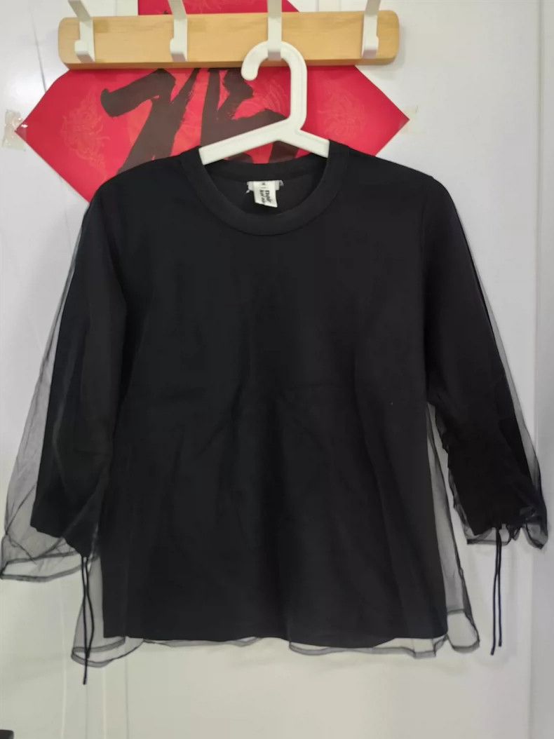 Comme des Garcons Black Sheer Sleeve Top from Comme des Garcons-dmc Size US M / EU 48-50 / 2 - 1 Thumbnail