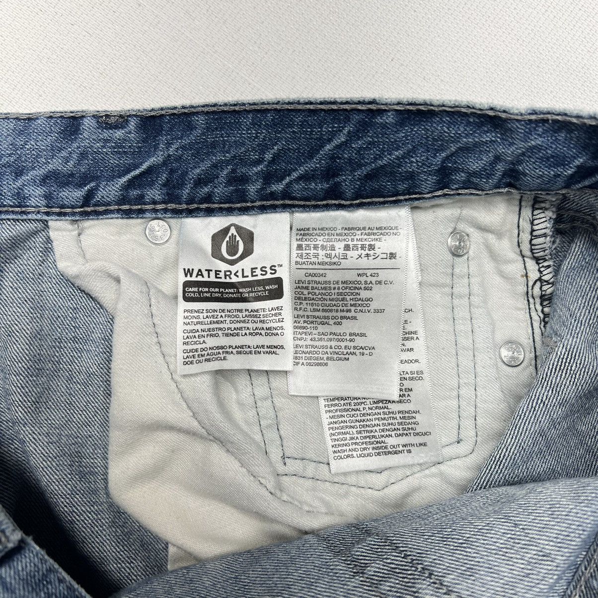 Levi's Levis 514 Jeans Straight Fit Regular Blue Faded Denim Size US 32 / EU 48 - 7 Thumbnail