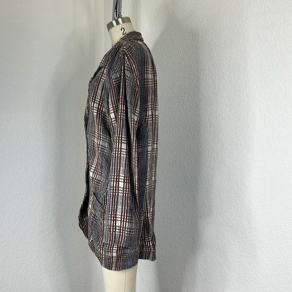Issey Miyake Issey Miyake Seer Sucker VTG Plaid Tunic Plantation Blazer D Size L / US 10 / IT 46 - 6 Thumbnail
