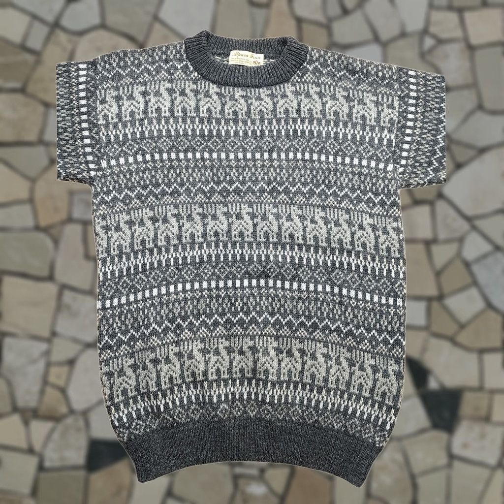 Vintage VINTAGE Alpaca Wool Sweater Men Pullover Crew Neck Long Sleeve M Blue 80s 90s Knit Regular Size US M / EU 48-50 / 2 - 1 Thumbnail