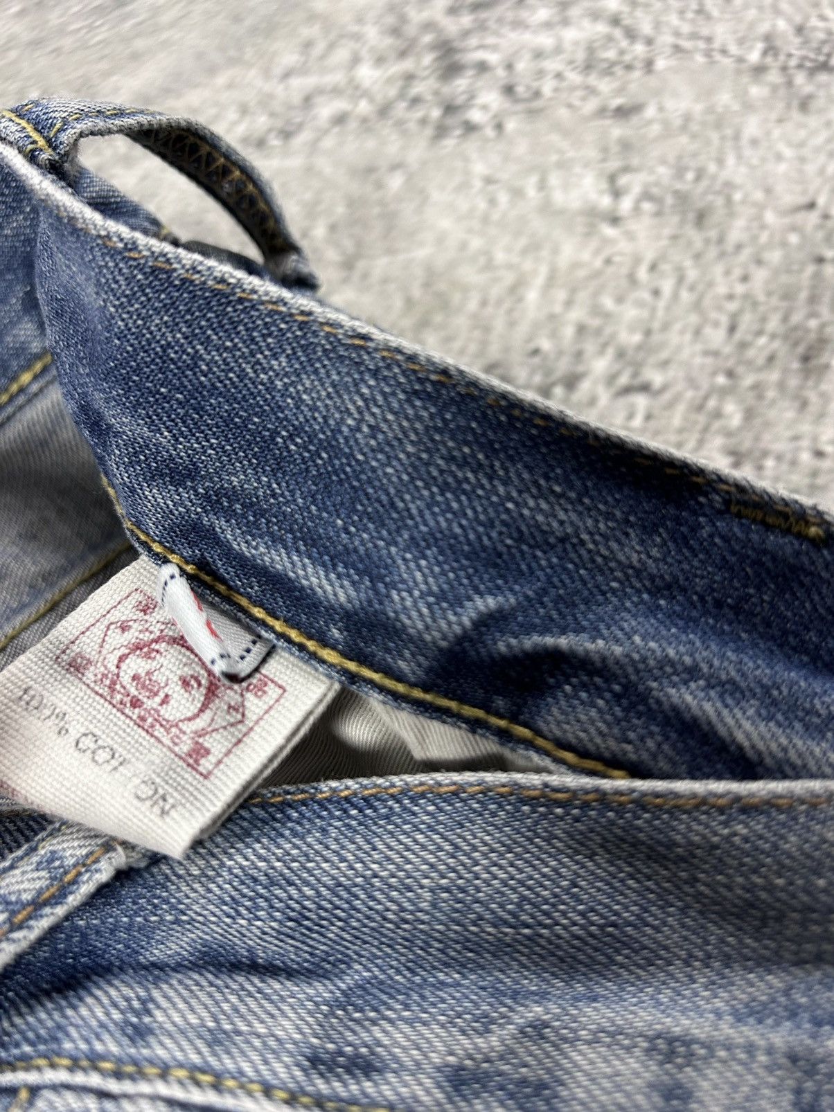 Evisu Evisu Genes jeans vintage denim baby blue white seagull Y2K Size US 29 - 8 Thumbnail