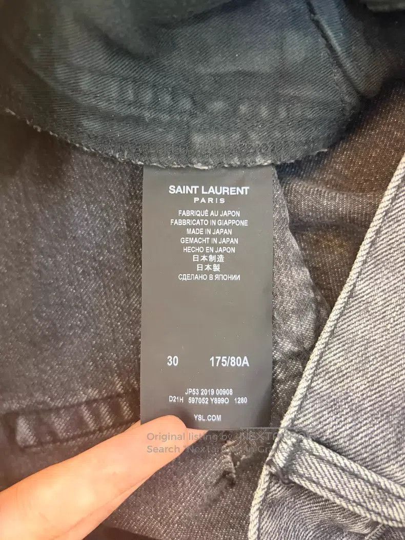 Saint Laurent Paris Saint Laurent Paris Gray Denim Jeans i Size US 30 / EU 46 - 5 Thumbnail