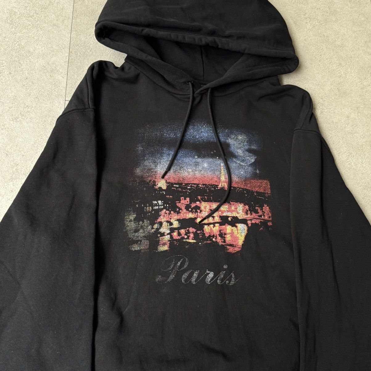 Balenciaga AW17 Balenciaga Paris Tourist Souvenir Hoodie Grey Size US L / EU 52-54 / 3 - 3 Thumbnail