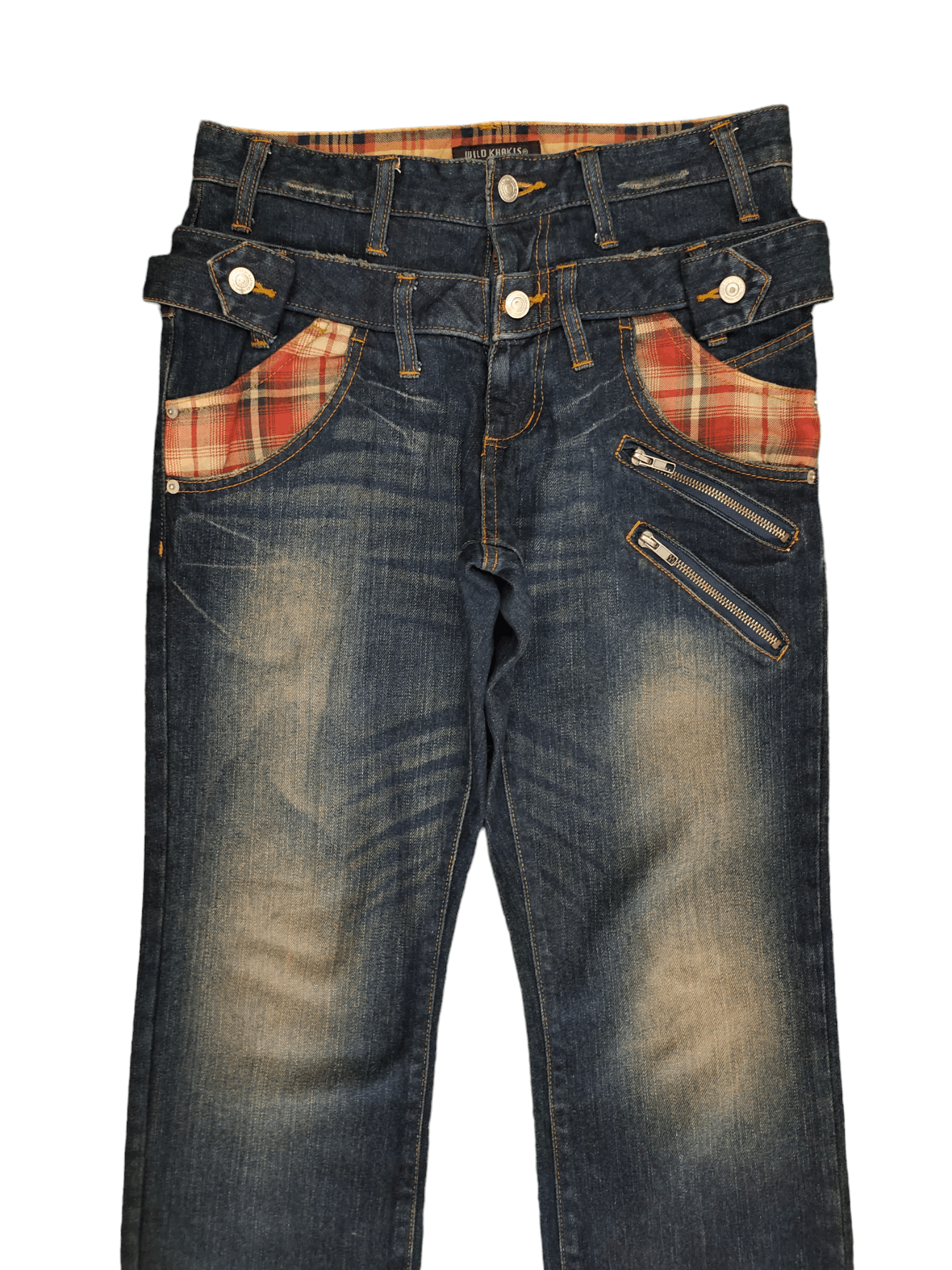 Kapital Wild Khakis Double Waist Denim Pants Undercover Ppfm Style Size US 31 - 4 Thumbnail