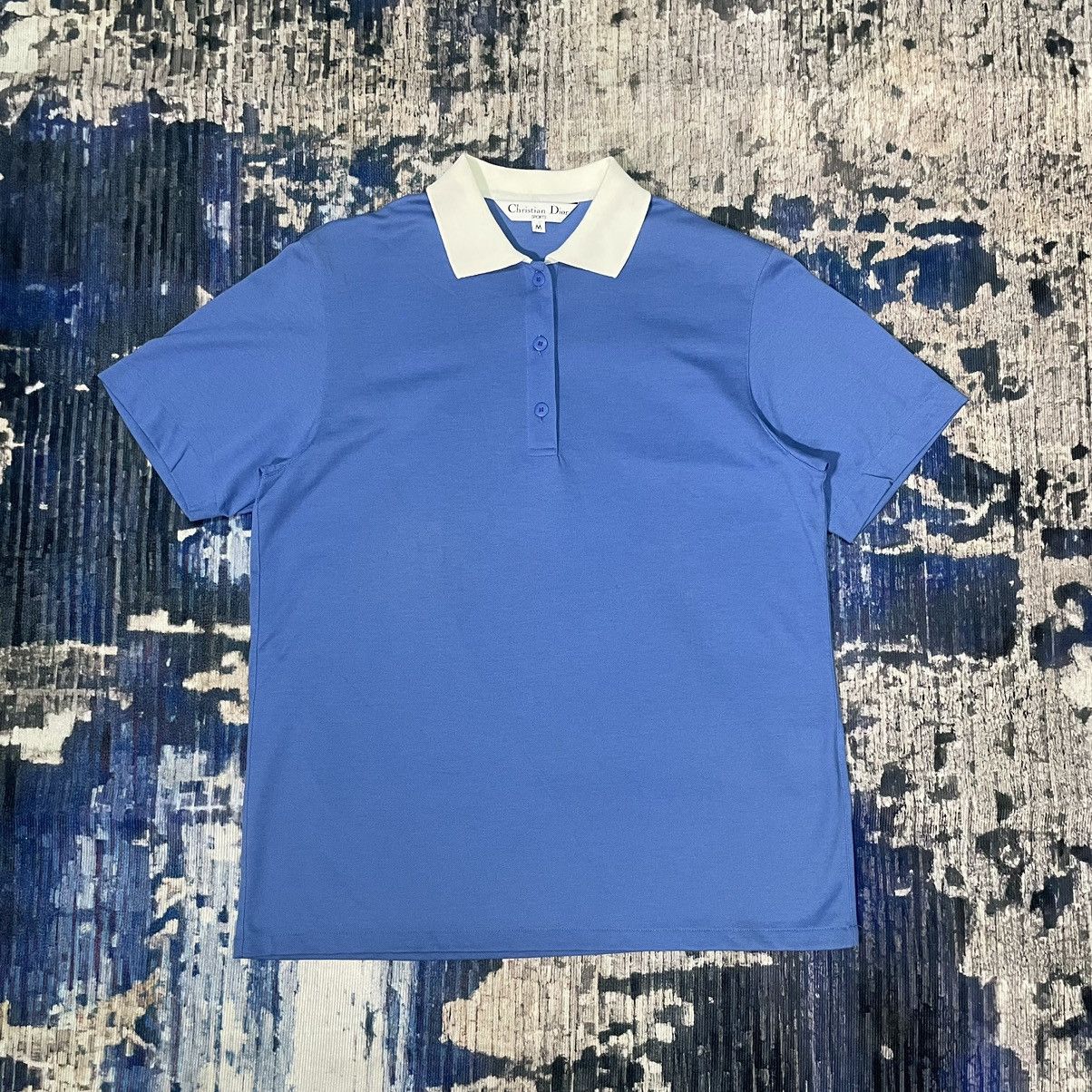 Dior Vintage Christian Dior Sports Archive Blue Polo Collar Shirt Size US S / EU 44-46 / 1 - 2 Thumbnail
