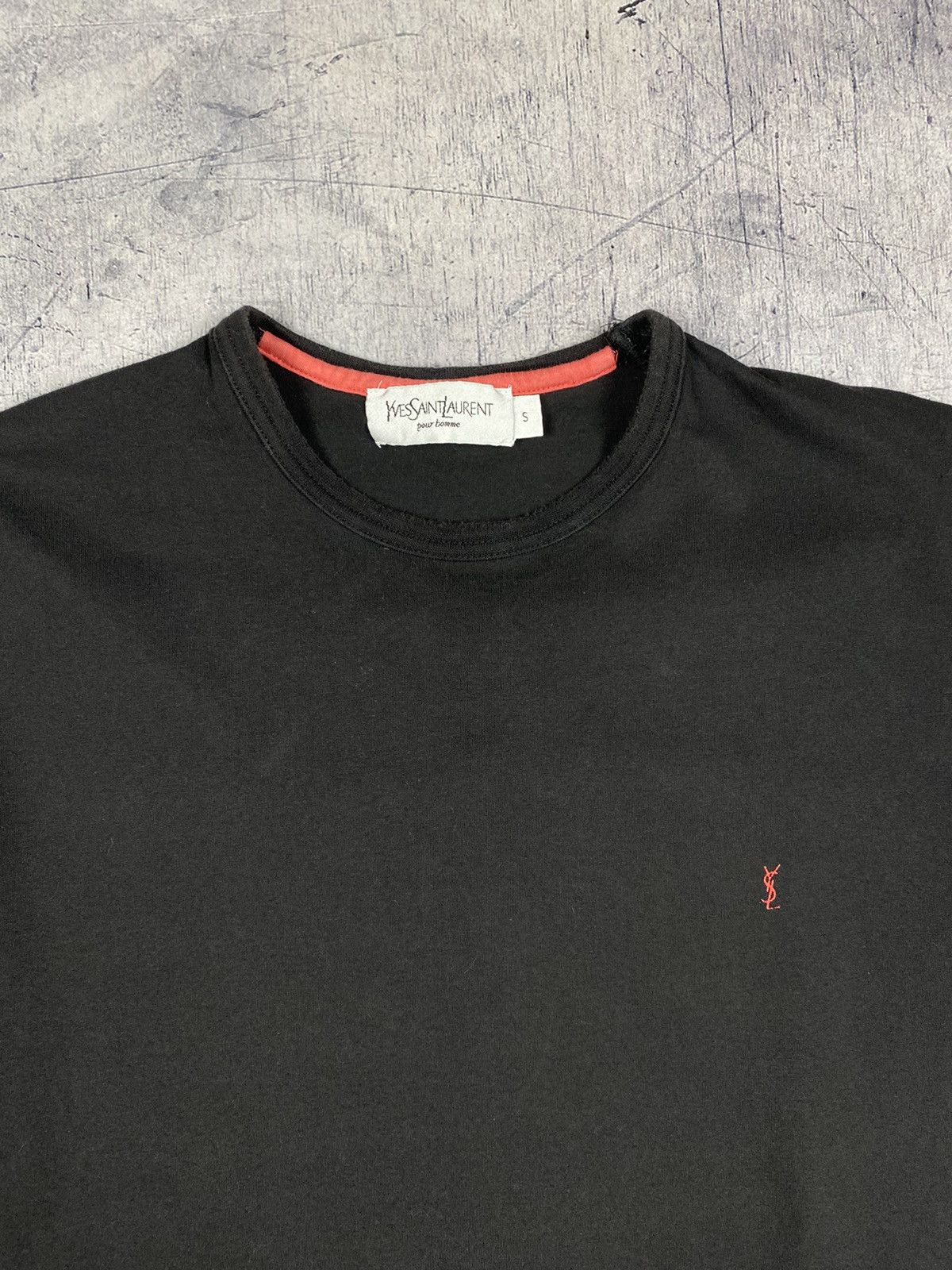 Vintage × Yves Saint Laurent Vintage Yves Saint Laurent YSL Basic tee 90’s Size US S / EU 44-46 / 1 - 5 Thumbnail