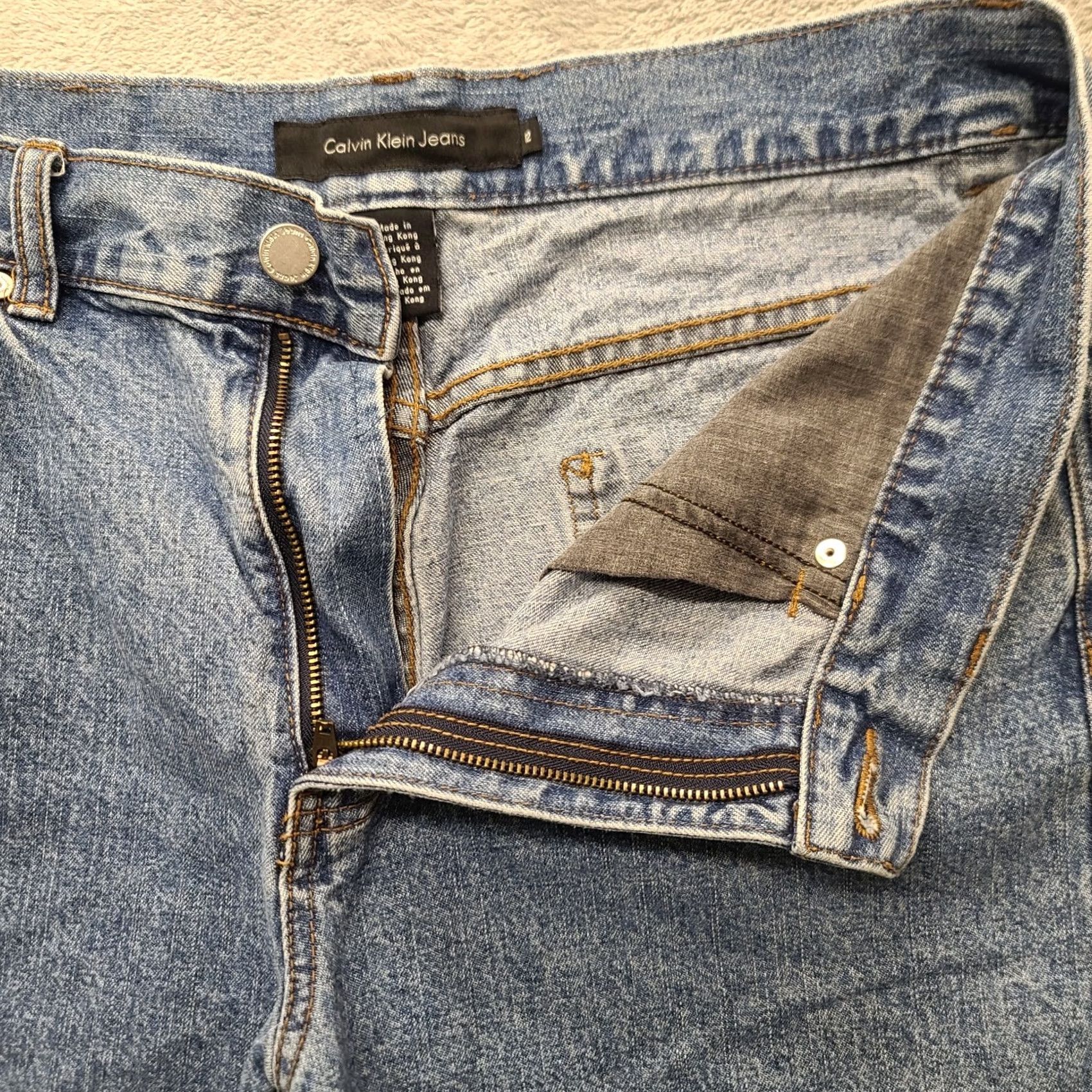 Calvin Klein Calvin Klein Mom Shorts Womens 12 Blue Denim High Rise 90s Y2K Cotton Casual Denim Shorts Womens 90s Mens? Size 34" / US 12 / IT 48 - 7 Thumbnail