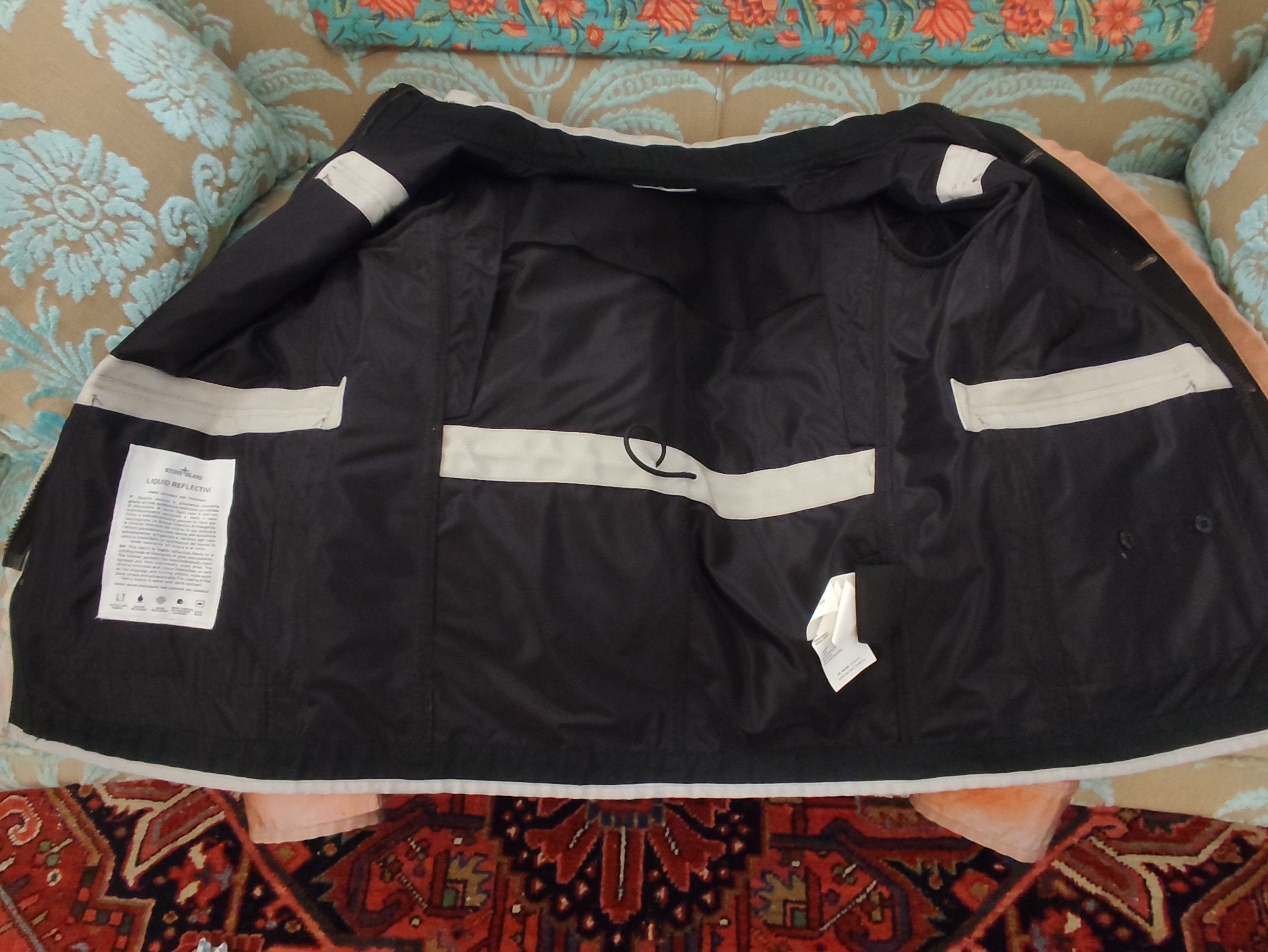 Stone Island Rare Red/Orange "Liquid Reflective" Jacket - Size: M - SS12 Size US M / EU 48-50 / 2 - 17 Thumbnail