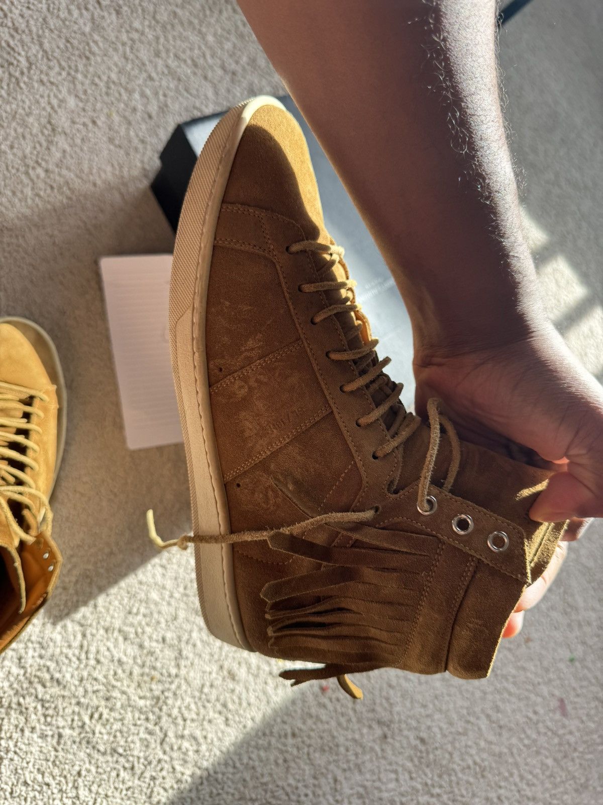 Saint Laurent Paris Vinatage Saint Laurent Fringe Trainer sneaker Size US 11 / EU 44 - 4 Thumbnail