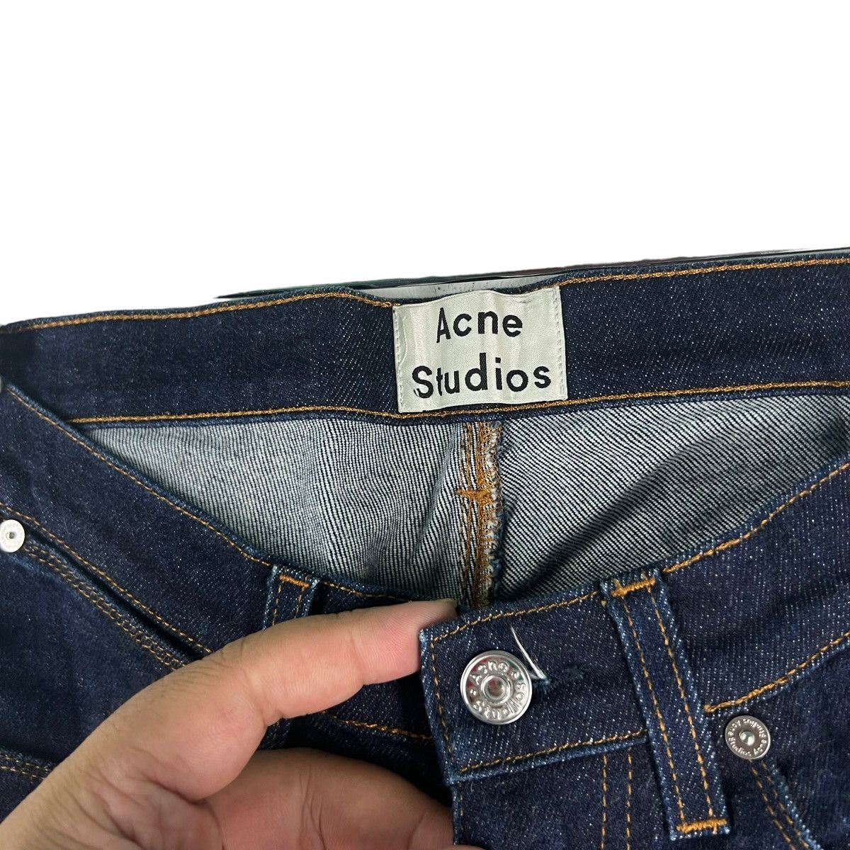 Acne Studios 🔥Rich Blue Straight Cut Denim Acne Studio Made in Italy Size US 30 / EU 46 - 8 Thumbnail