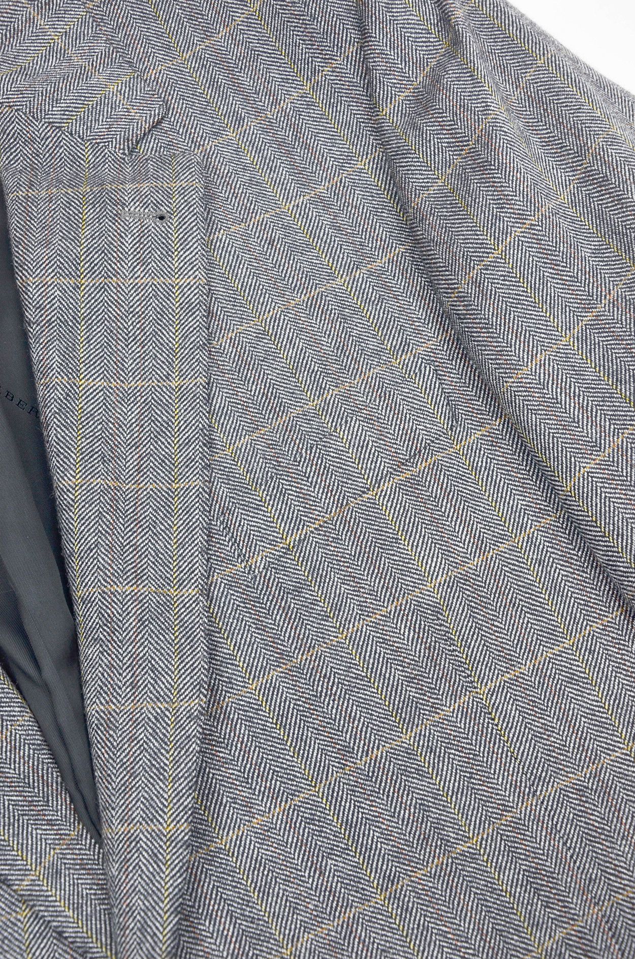 Burberry Burberry London Wool Herringbone Blazer Grey - Size 54 Size 44R - 6 Thumbnail