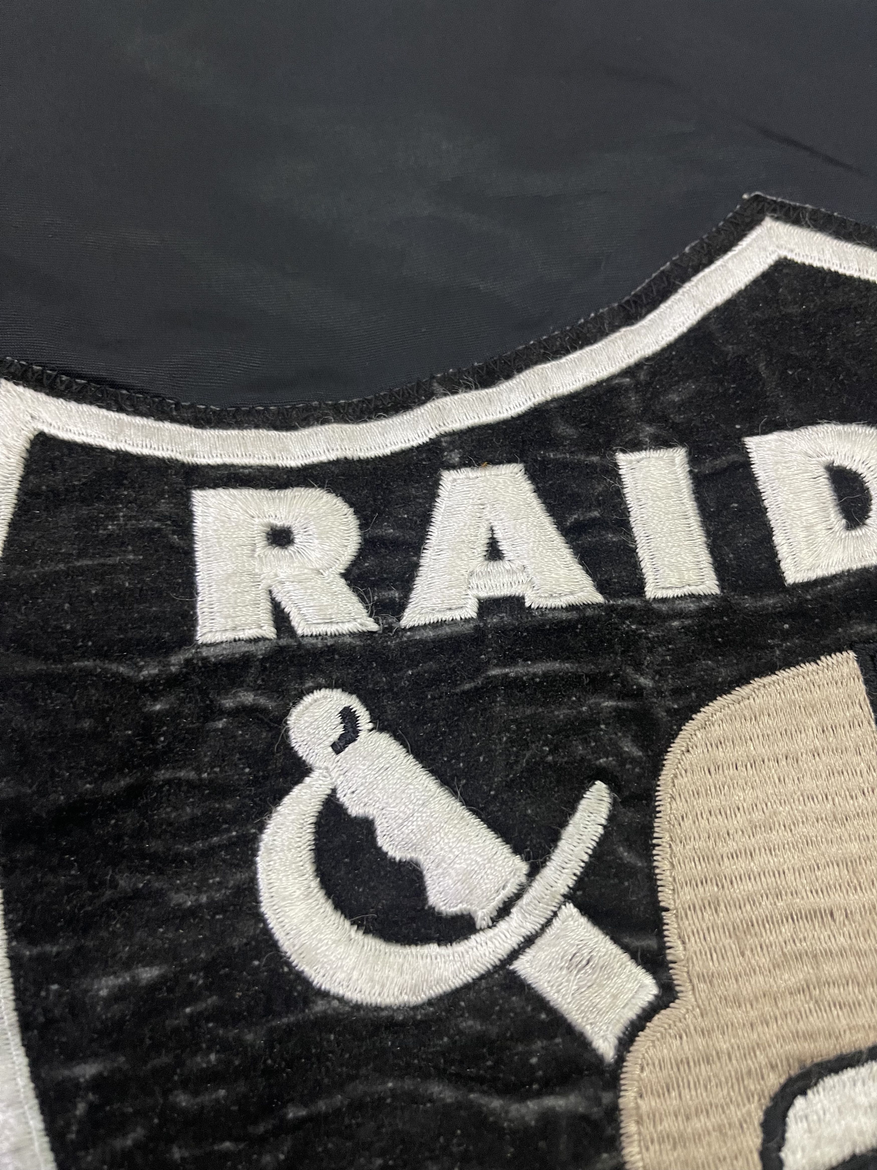 NFL × Vintage Vtg 90s Rare Oakland Raiders Satin Jacket Size US L / EU 52-54 / 3 - 9 Thumbnail