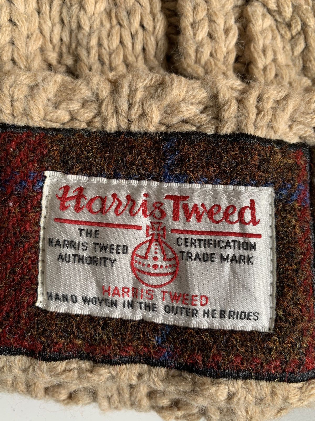 Japanese Brand × Kapital × Vintage Knitted Crochet Harris Tweed Winter Sessions Beanie Hats Size ONE SIZE - 7 Thumbnail