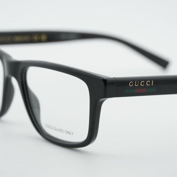 Gucci Gucci GG1987O 001 Eyeglasses Black 54mm Square Frame Size ONE SIZE - 9 Thumbnail