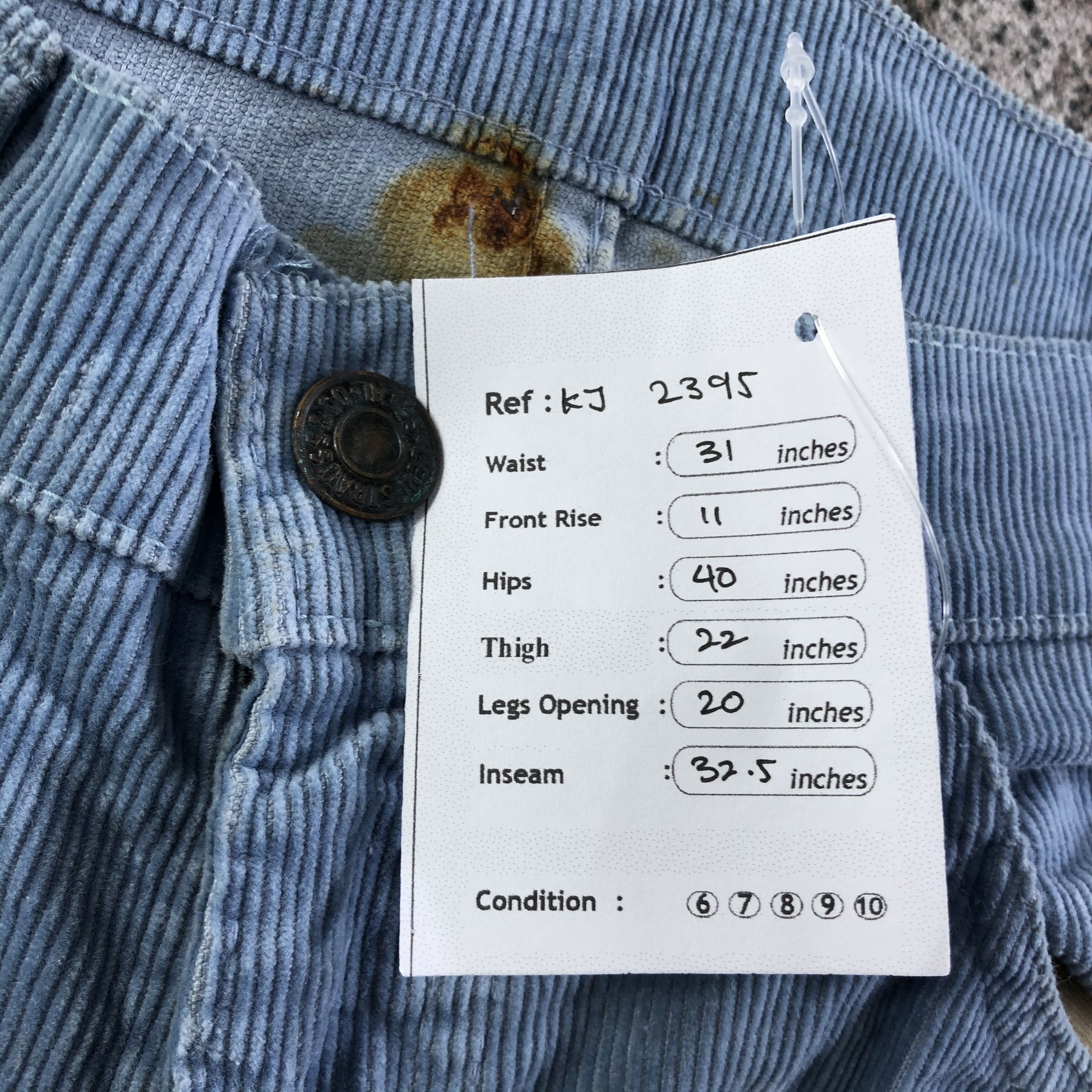 Levi's Vintage 80s Levis 646 Jeans Flare Denim KJ2395 Size US 29 - 10 Thumbnail