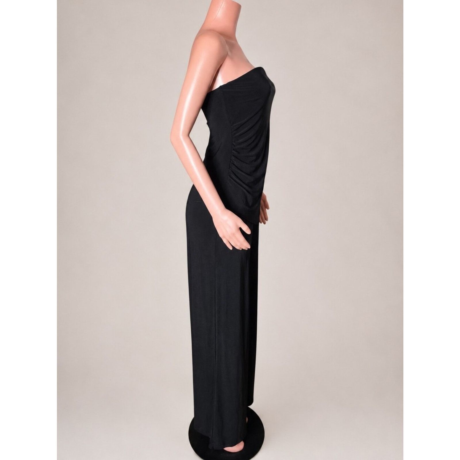 White House Black Market White House Black Market Y2K Strapless Ruched Jumpsuit M Size 32" / US 10 / IT 46 - 4 Thumbnail