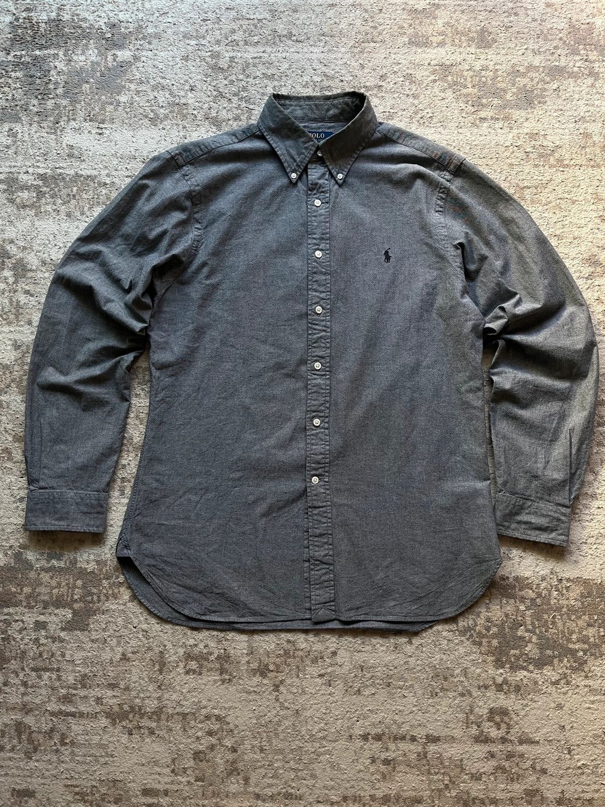 Polo Ralph Lauren Polo Ralph Lauren Slim Fit Shirt Sz 16 / L Stretch Oxford Size US L / EU 52-54 / 3 - 1 Thumbnail