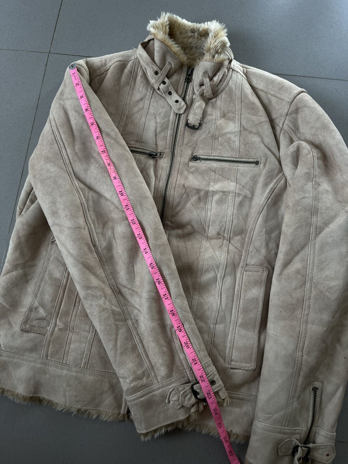14th Addiction MALE & JAPANESE FUR BONDAGE BIKERS JACKET GOTHIC PUNK STYLE Size US M / EU 48-50 / 2 - 17 Thumbnail